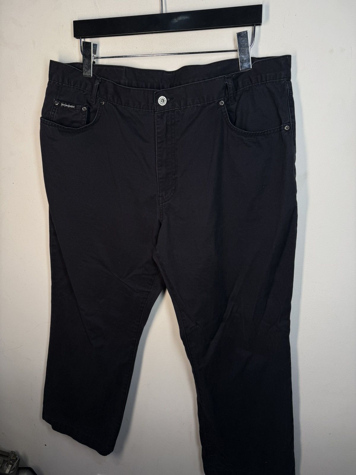 Yves Saint Laurent 40x30 YSL Jeans Black Denim Pants Cotton Casual Vintage y2k Size US 40 / EU 56 - 15 Thumbnail
