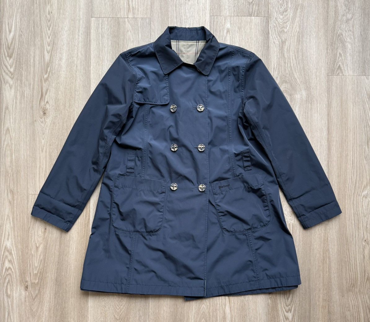 Barbour Barbour Reversible Cedar Derby Mac Women Trench Coat Jacket Size XL / US 12-14 / IT 48-50 - 1 Thumbnail