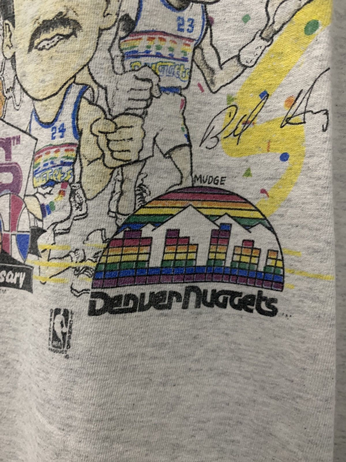 Vintage 1992 DENVER NUGGETS Caricature Tee