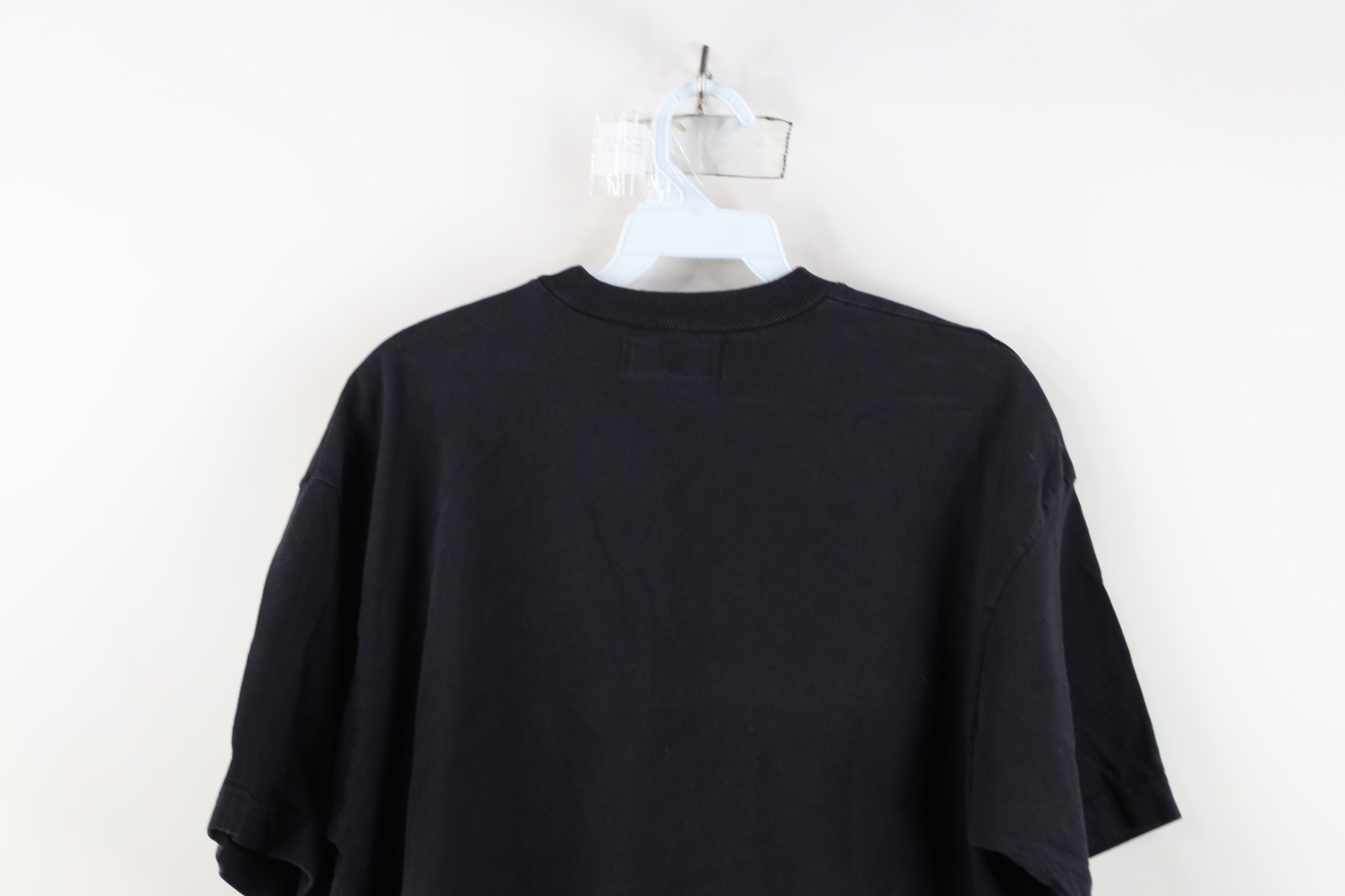 Vintage Vintage 90s Streetwear Blank Cotton Pocket T-Shirt Black Size L / US 10 / IT 46 - 13 Thumbnail