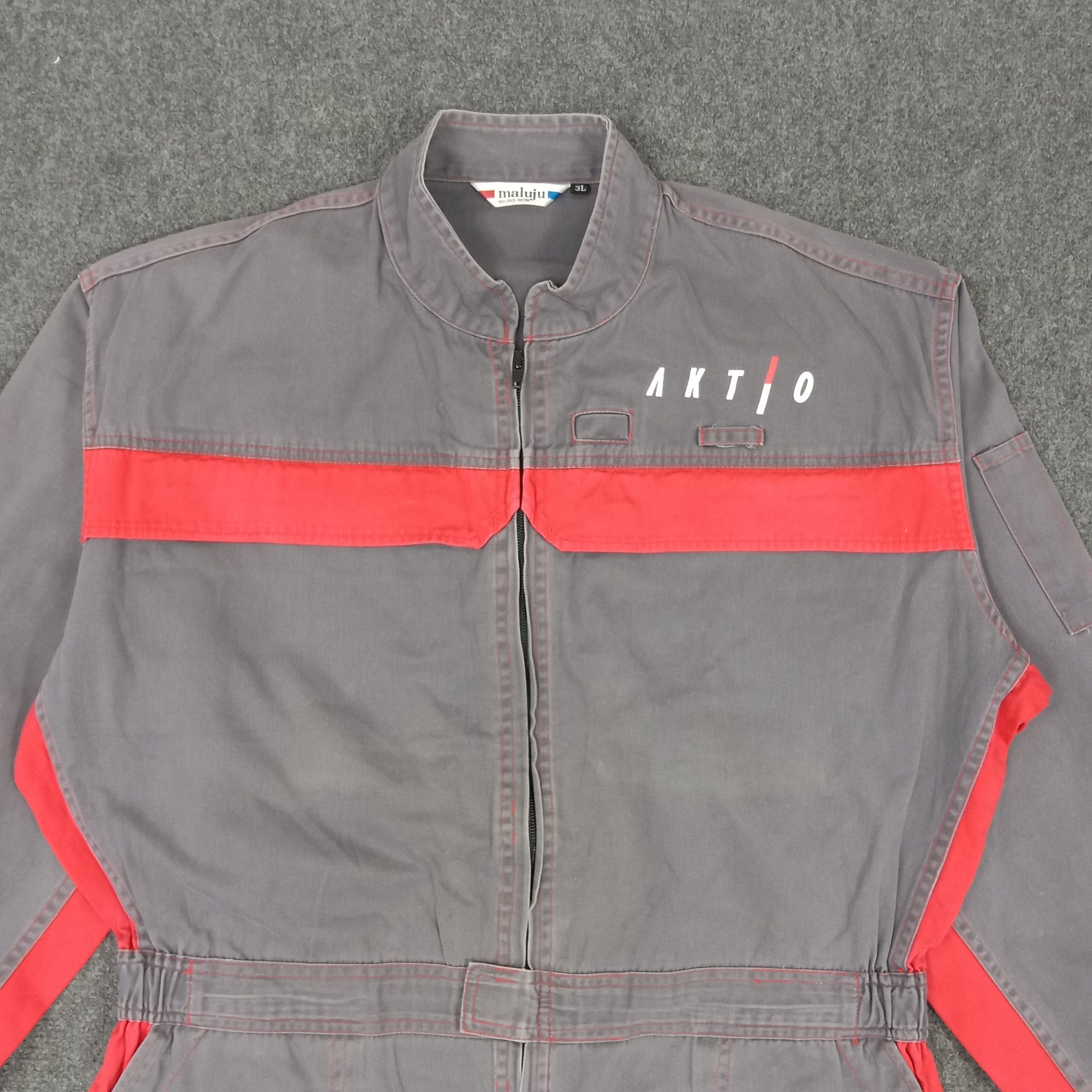 Japanese Brand × Vintage AKTO Japan Motorsports Baggy Style Coverall Jacket Size US XL / EU 56 / 4 - 5 Thumbnail