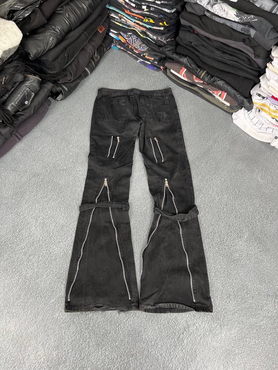 Tripp NYC tripp nyc vintage flared gothic vibe multi zip womans pants Size 29" - 2 Thumbnail