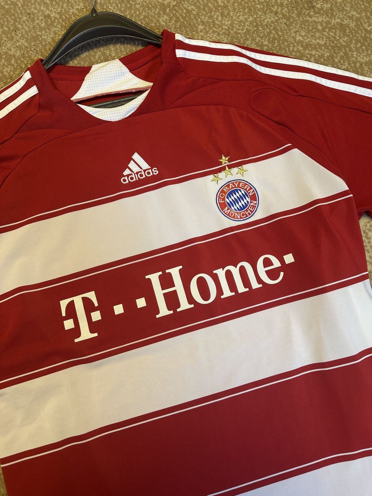 Adidas Bayern 2007 Football t Shirt Adidas Vintage Soccer RIBERY 7 Size US XXL / EU 58 / 5 - 4 Thumbnail