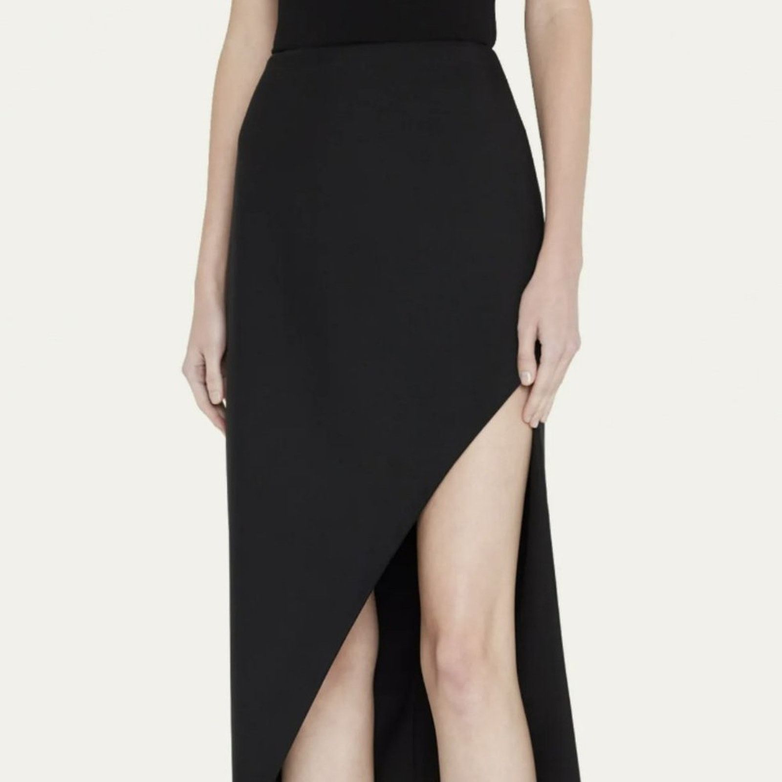 Alexander McQueen Alexander McQueen Wool Mohair slit asymmetric hem skirt 42 6 Size 28" / US 6 / IT 42 - 6 Thumbnail