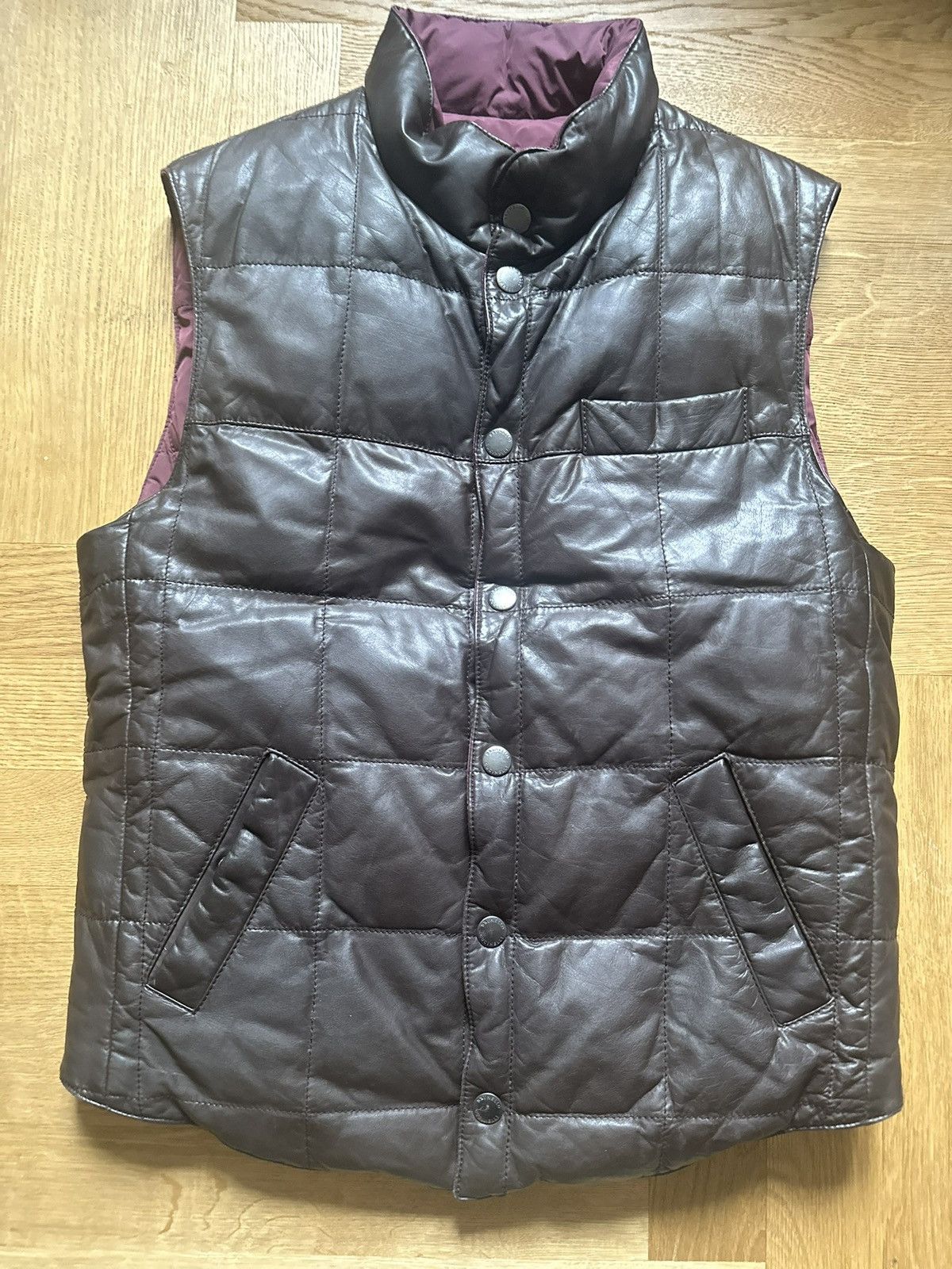 Brunello Cucinelli Brunello Cucinelli Reversible Lambskin Vest Size US S / EU 44-46 / 1 - 2 Thumbnail