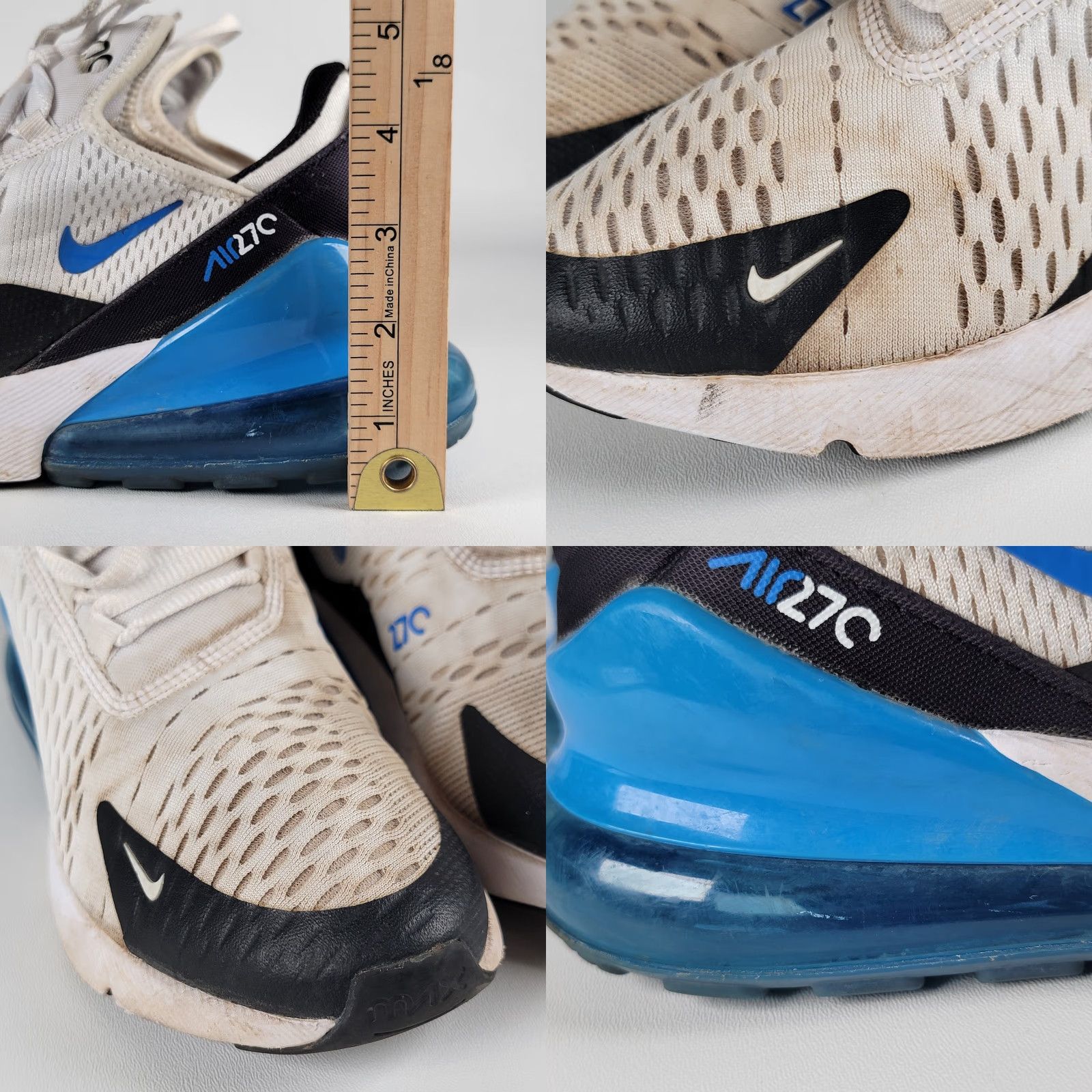 Nike Nike Air Max 270 HTF White Military Blue Size 7Y US 40 EU Nike Air Max Sneaker Men Athletic Shoes US 7Y 40 EU White Military Blue Size US 7 / EU 40 - 8 Thumbnail