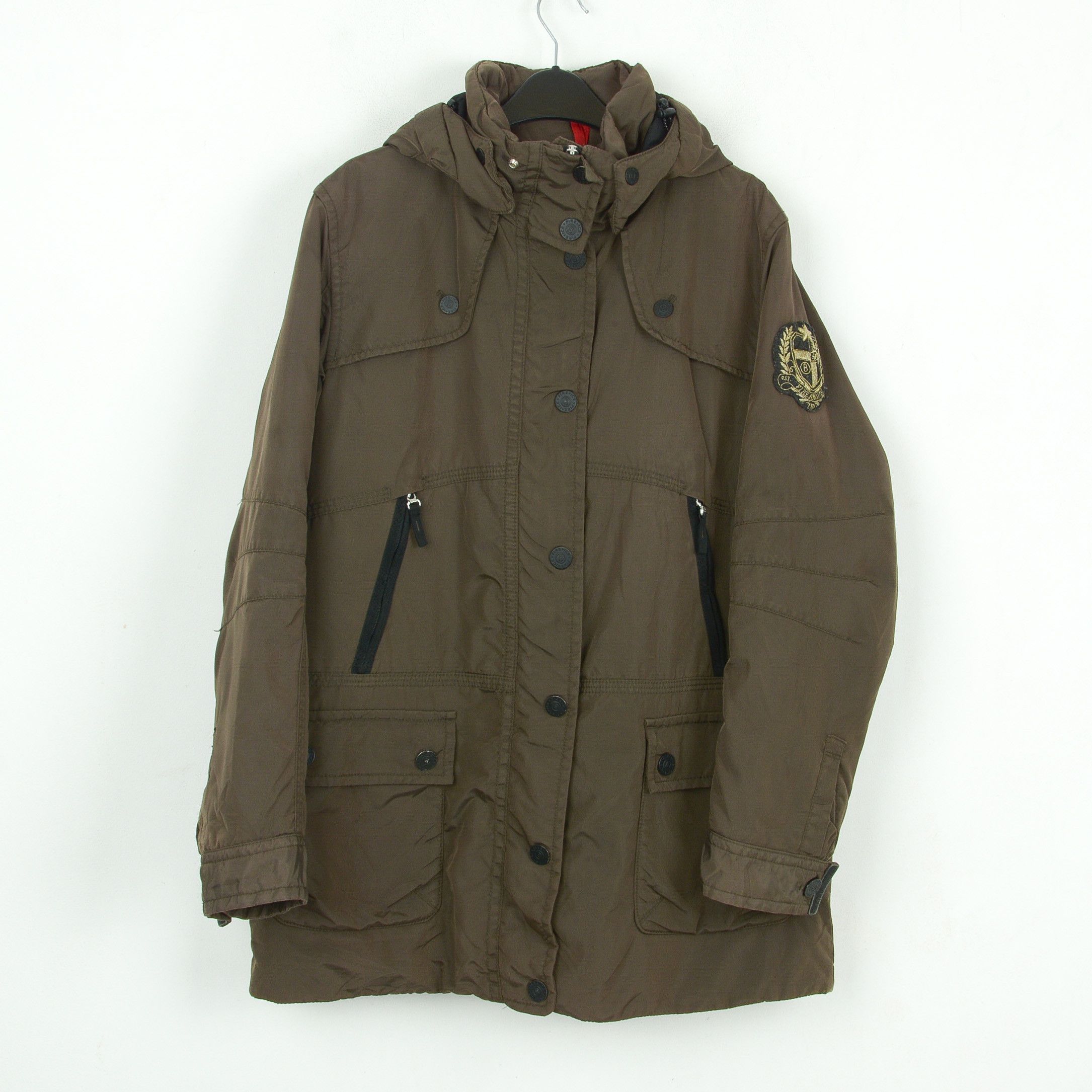 Bogner Fire + Ice Women L Padded Parka Hooded Jacket Zip Up Coat Size L / US 10 / IT 46 - 1 Thumbnail