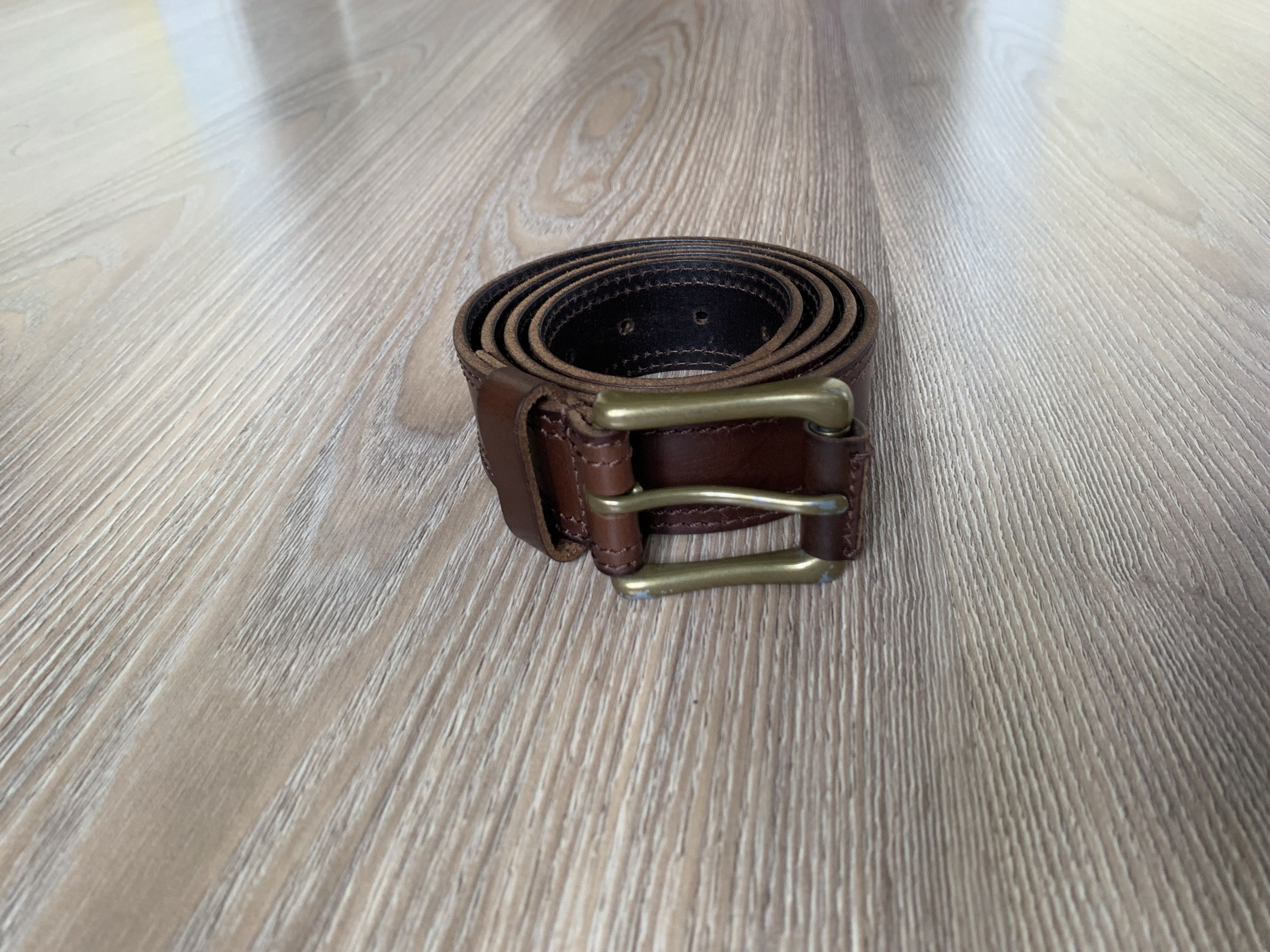 Handmade × Vintage Handmade Brown Classic Leather Belt Size ONE SIZE - 1 Thumbnail