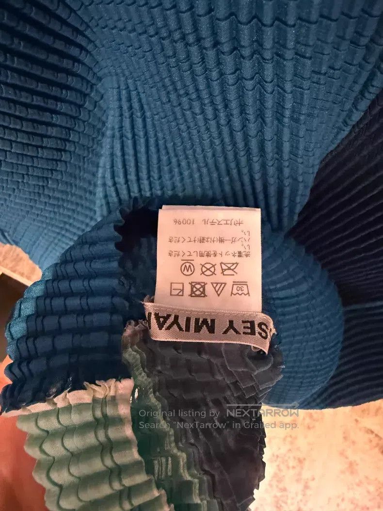Issey Miyake Issey Miyake Color Block Knit Top Blue Green Black Size M / US 6-8 / IT 42-44 - 3 Thumbnail