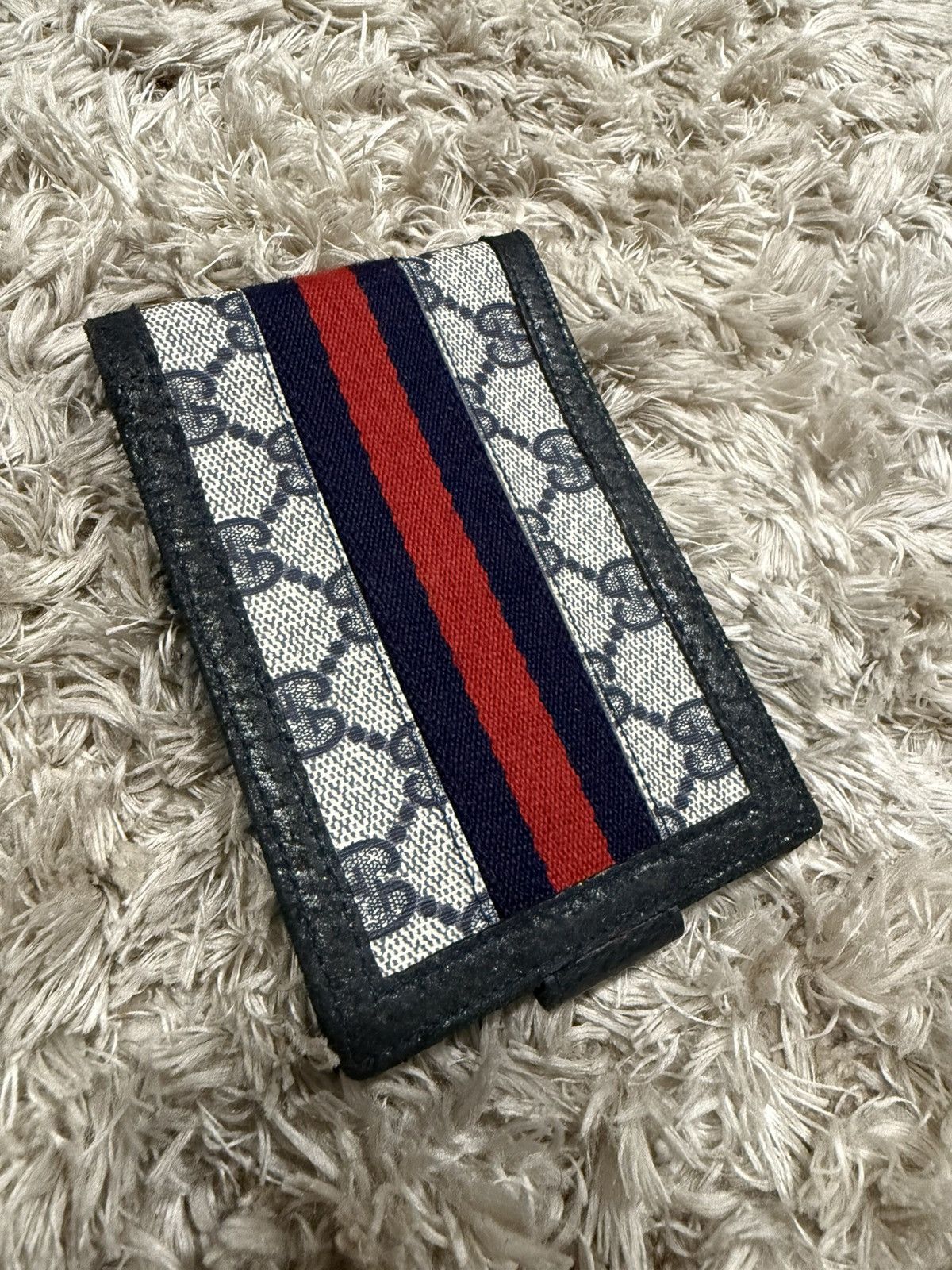 Gucci Gucci Vintage Women’s Bifold Wallet Navy Blue Size ONE SIZE - 1 Thumbnail