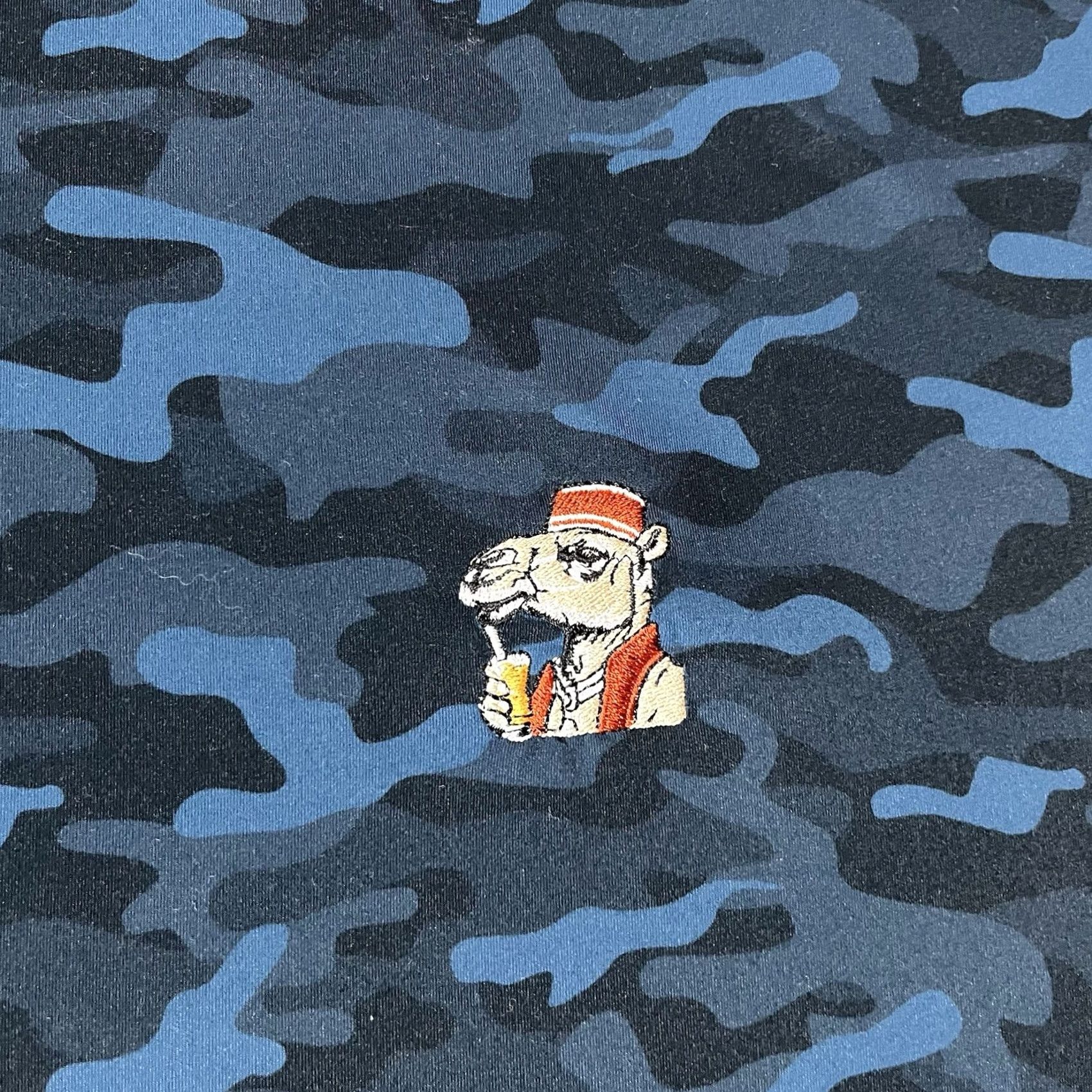 Camel Anderson Ord Hoodie Mens L Blue Camo Lightweight Pullover Logo Golf Size US L / EU 52-54 / 3 - 4 Thumbnail