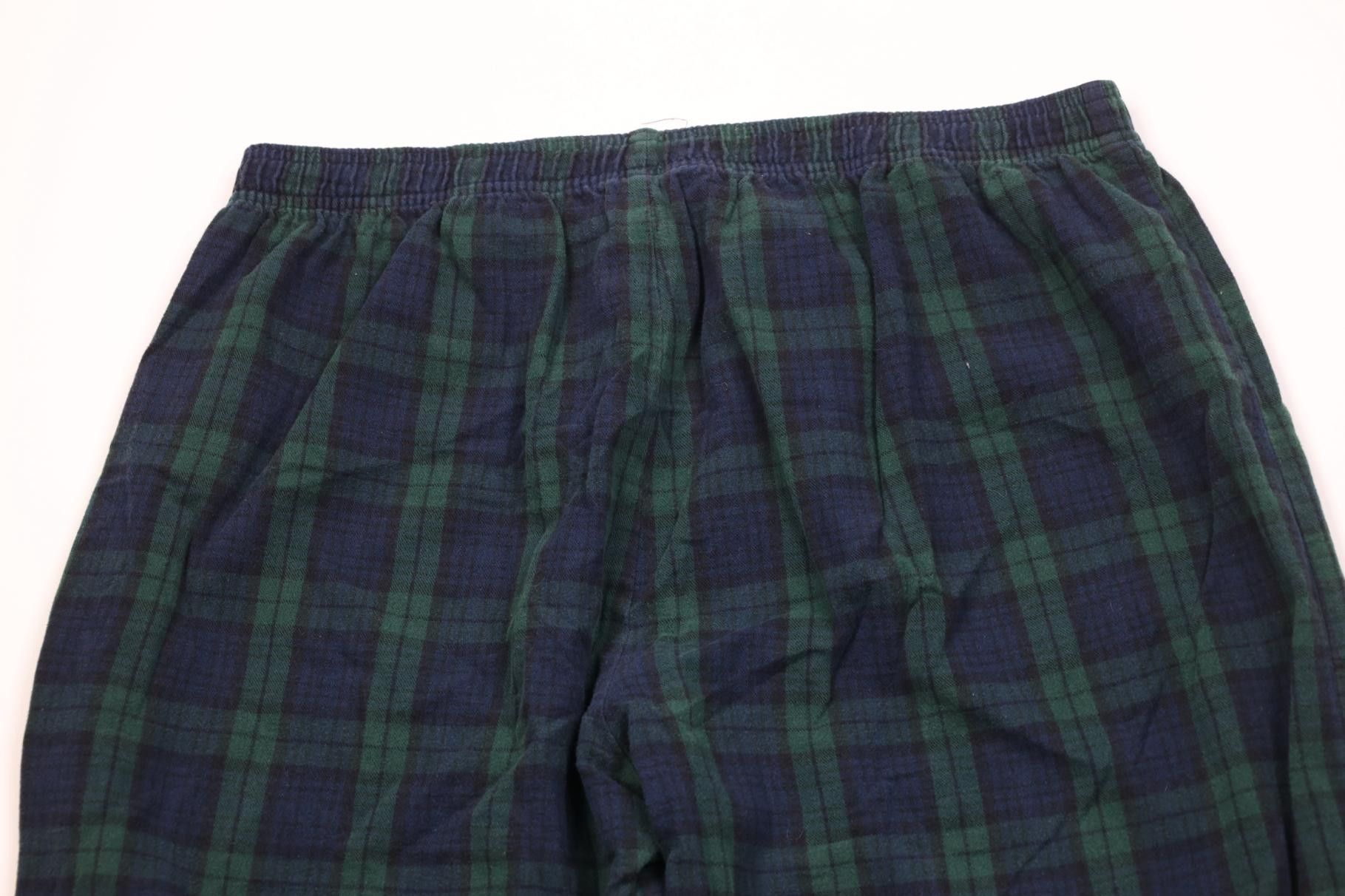 L.L. Bean Vintage 90s Y2K LL Bean Wide Leg Pajamas Pants PJs Plaid Size US 38 / EU 54 - 9 Thumbnail