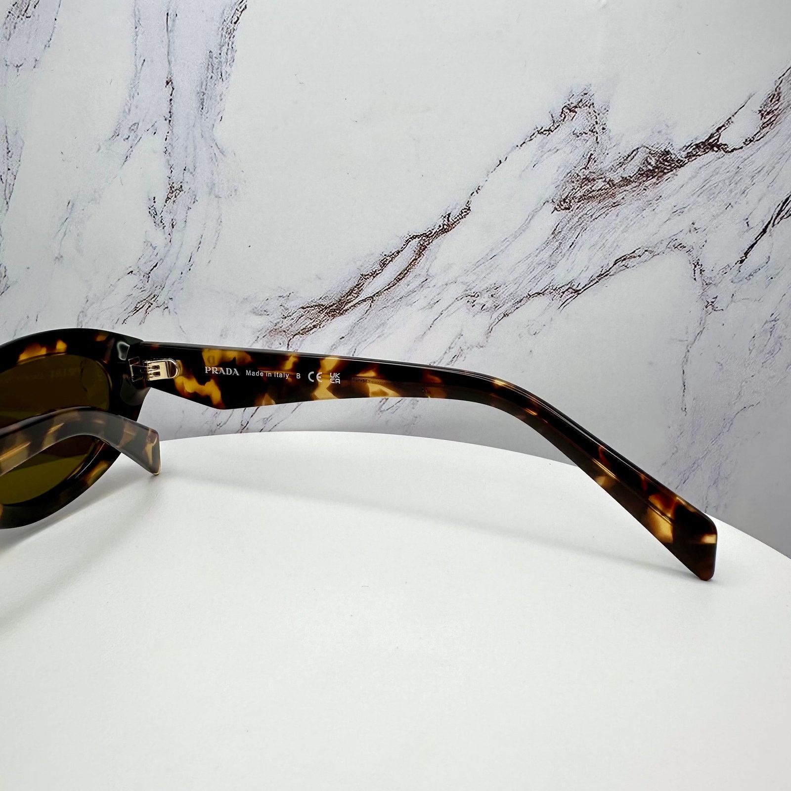 Prada PRADA New Sunglasses Symbole Logo Brown Tortoise Cat Eye Size ONE SIZE - 9 Thumbnail