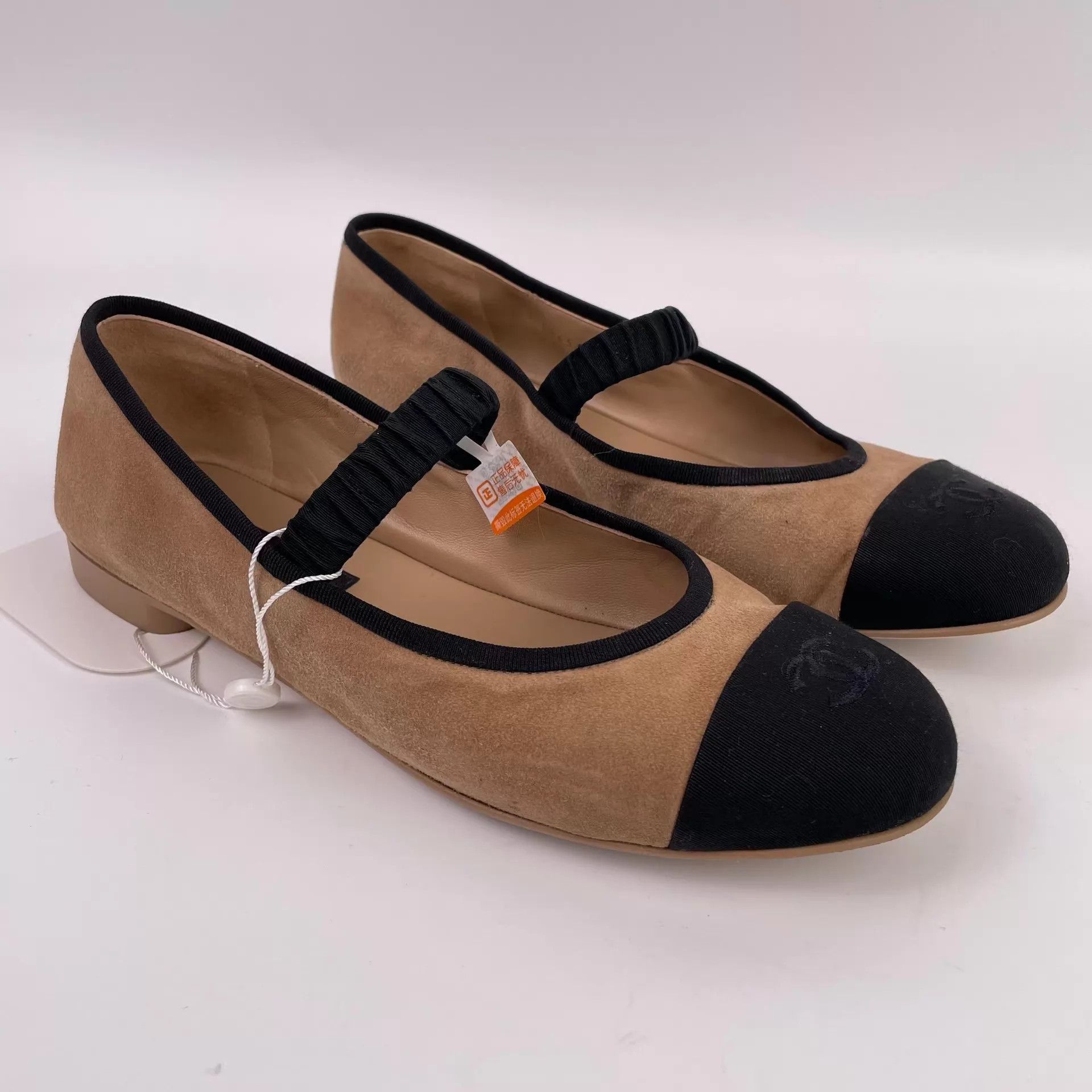 Chanel CHANEL Suede Colorblocked Flats 42 Size US 11.5 / IT 41.5 - 1 Thumbnail