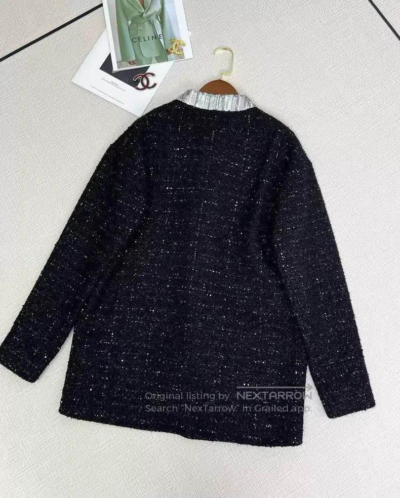 Valentino Valentino V-neck sequin cardigan jacket Size XS / US 0-2 / IT 36-38 - 3 Thumbnail