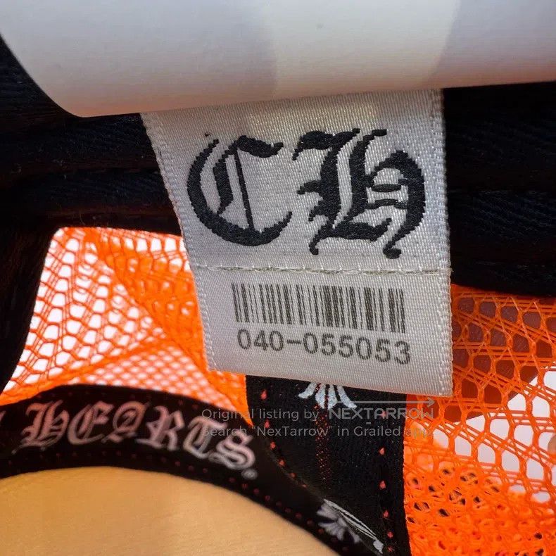 Chrome Hearts CHROME HEARTS Size OS Orange three-cross cap Size ONE SIZE - 4 Thumbnail