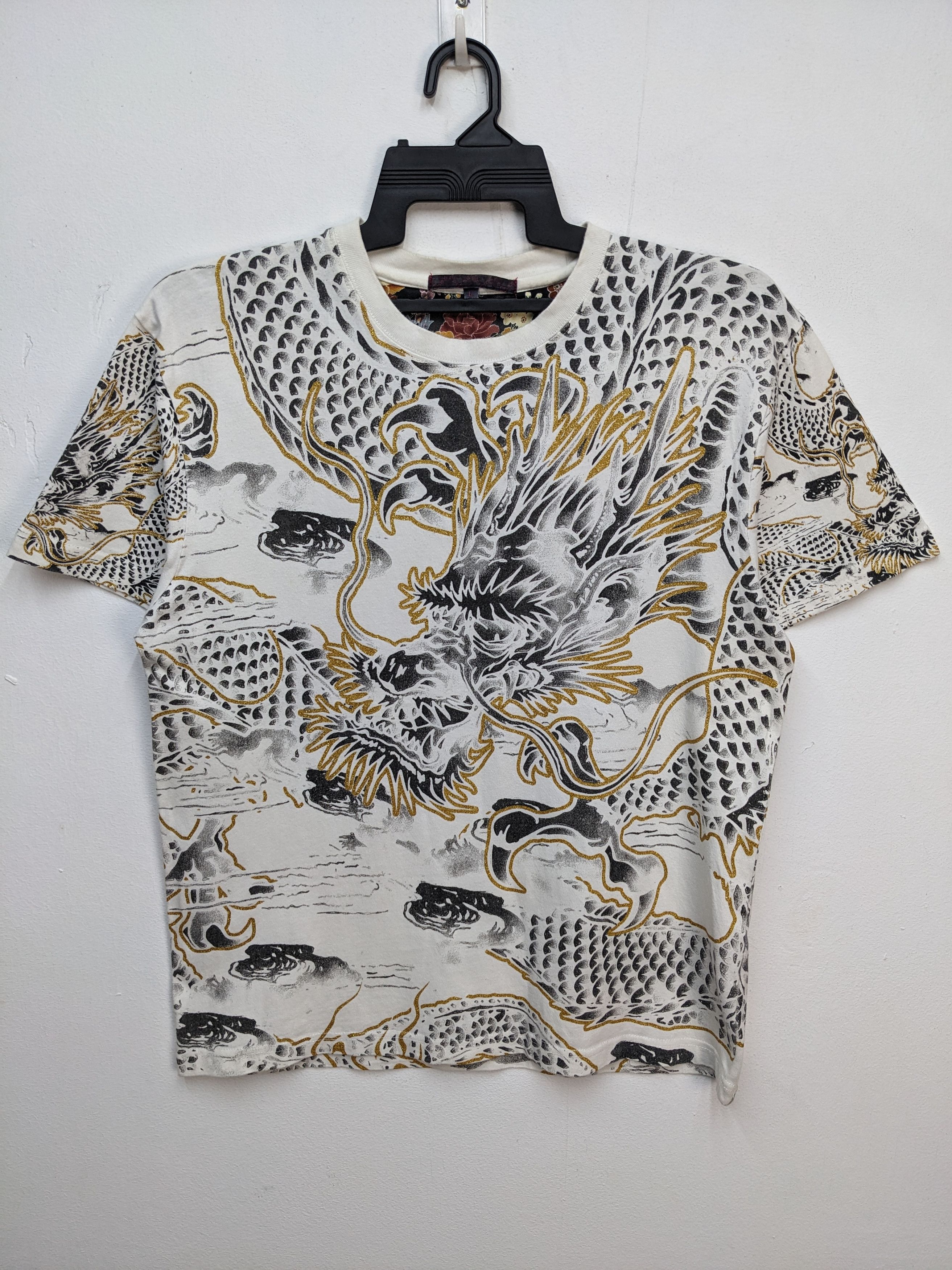 Japanese Brand Japanese Brand Sukajan Dragon Fullprint Tshirt Size US L / EU 52-54 / 3 - 1 Thumbnail