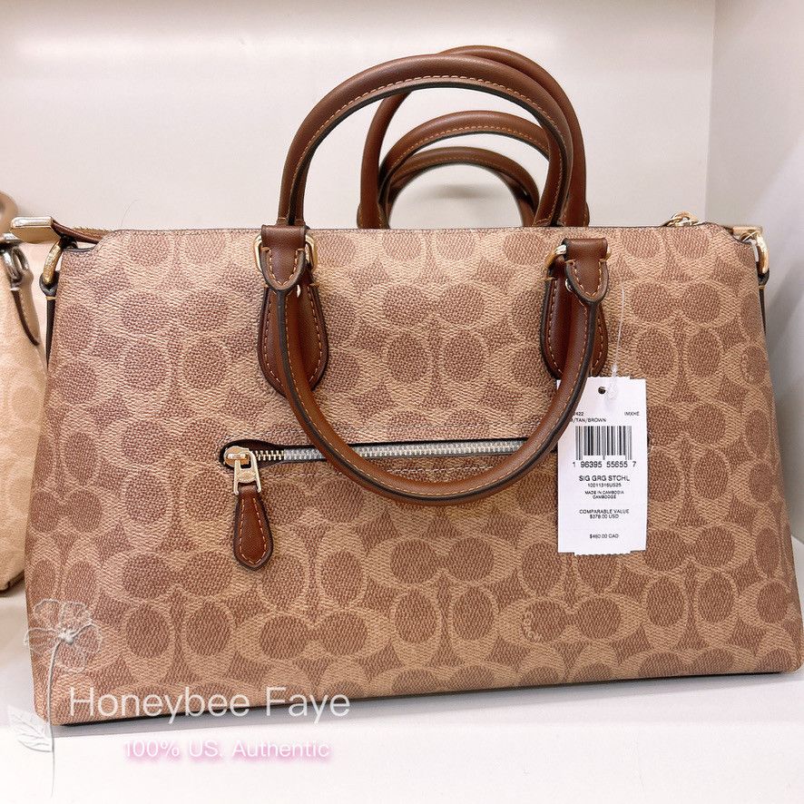 Coach Georgia Satchel In Signature Canvas CW422 Size ONE SIZE - 2 Thumbnail
