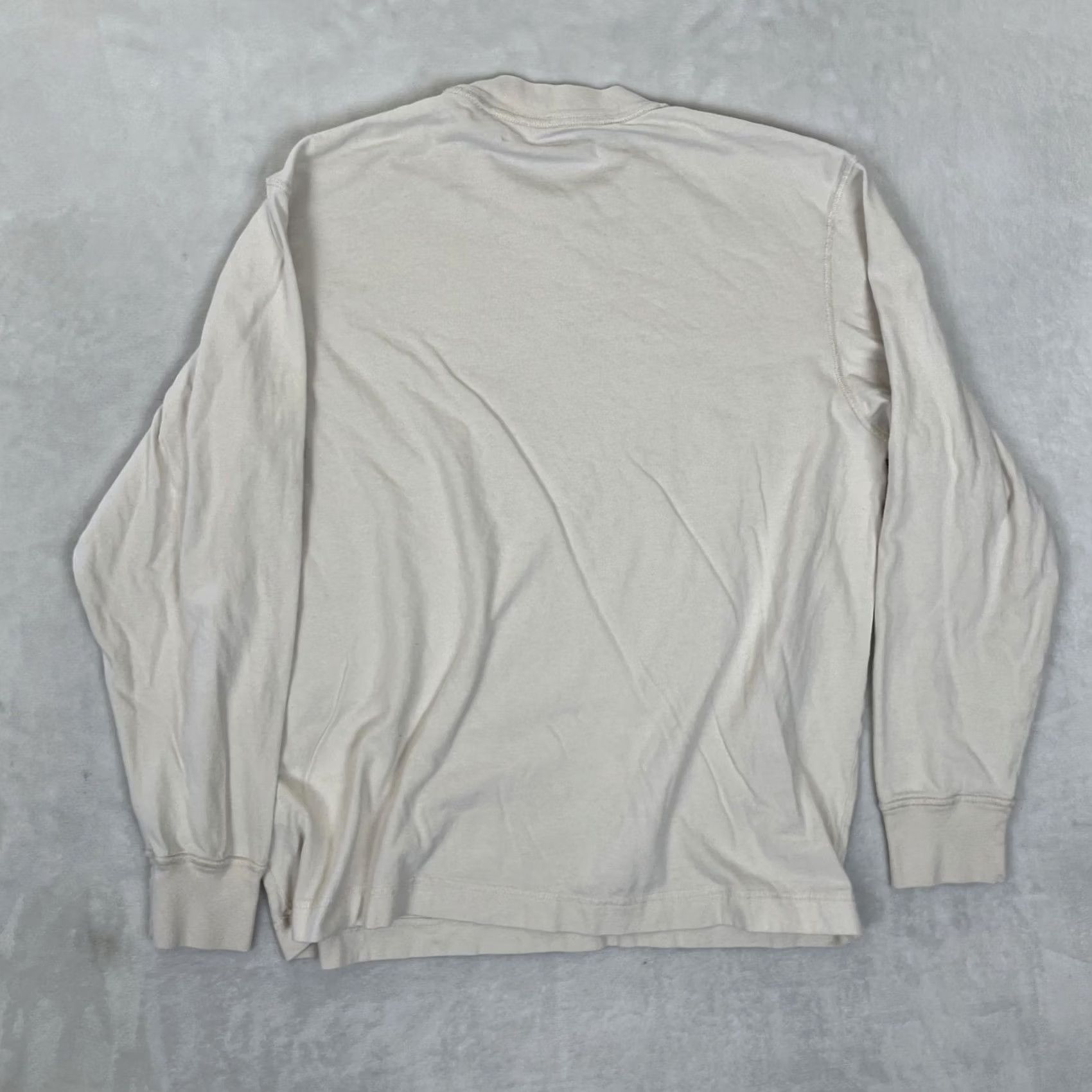 Abercrombie & Fitch Abercrombie & Fitch Long Sleeve T-Shirt Mens Small Beige Soft Essentials Size US S / EU 44-46 / 1 - 5 Thumbnail