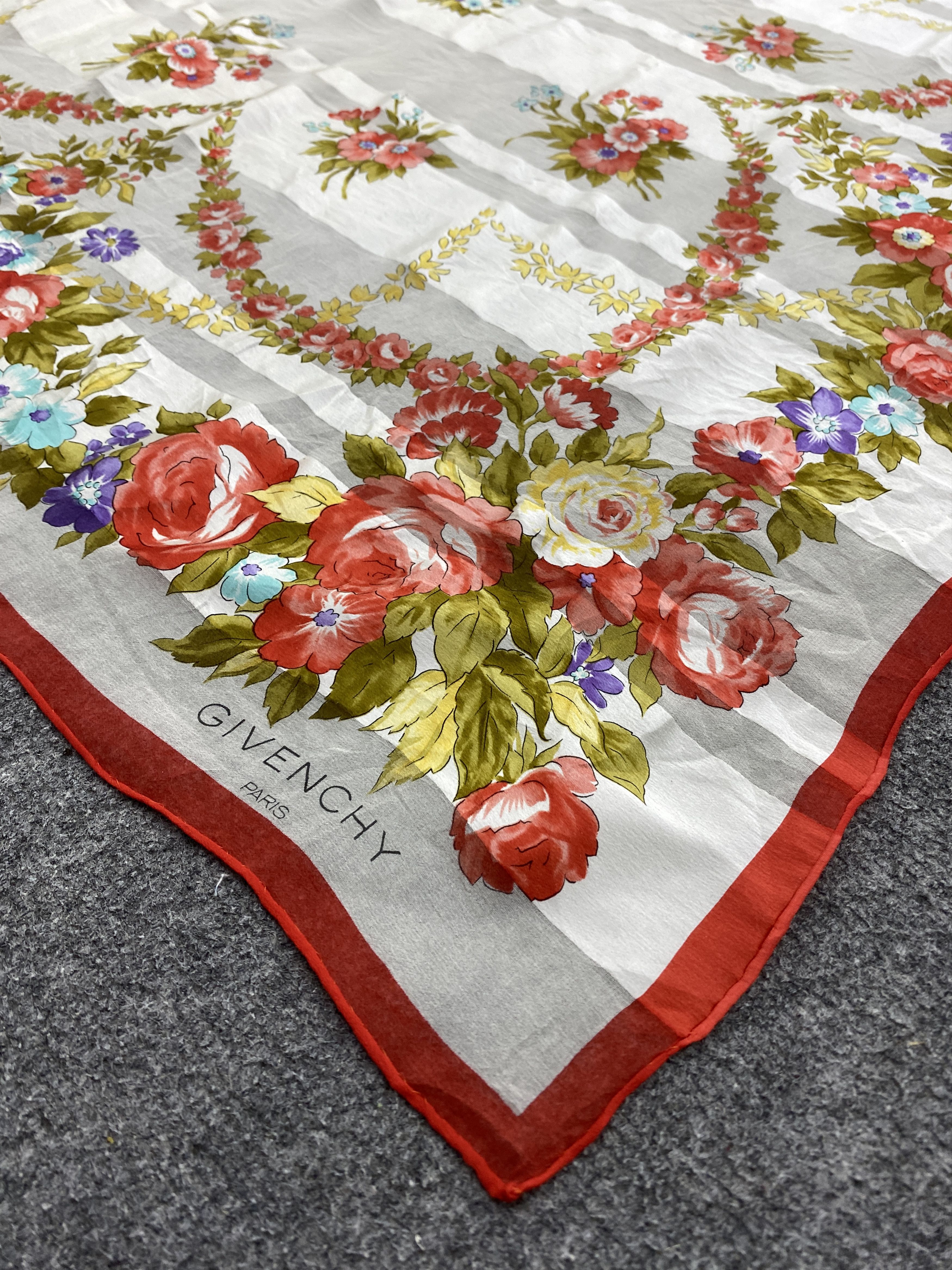Givenchy Vintage Givenchy Silk Scarf / Silk Shawl SN0253 Size ONE SIZE - 3 Thumbnail