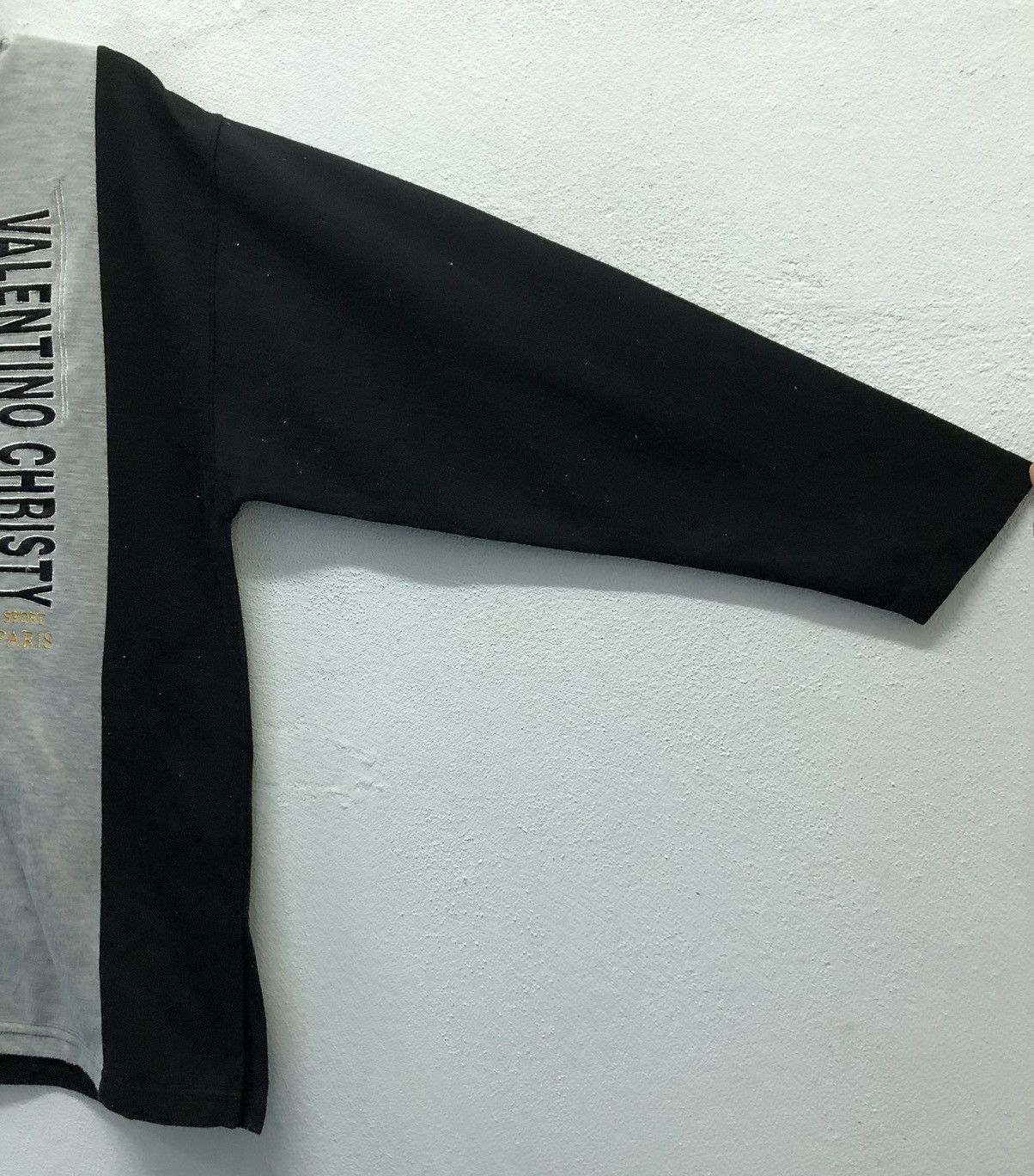 Valentino Valentino Christy Sport 1/4 Zip Pullover Black/Grey Size L Size US L / EU 52-54 / 3 - 6 Thumbnail