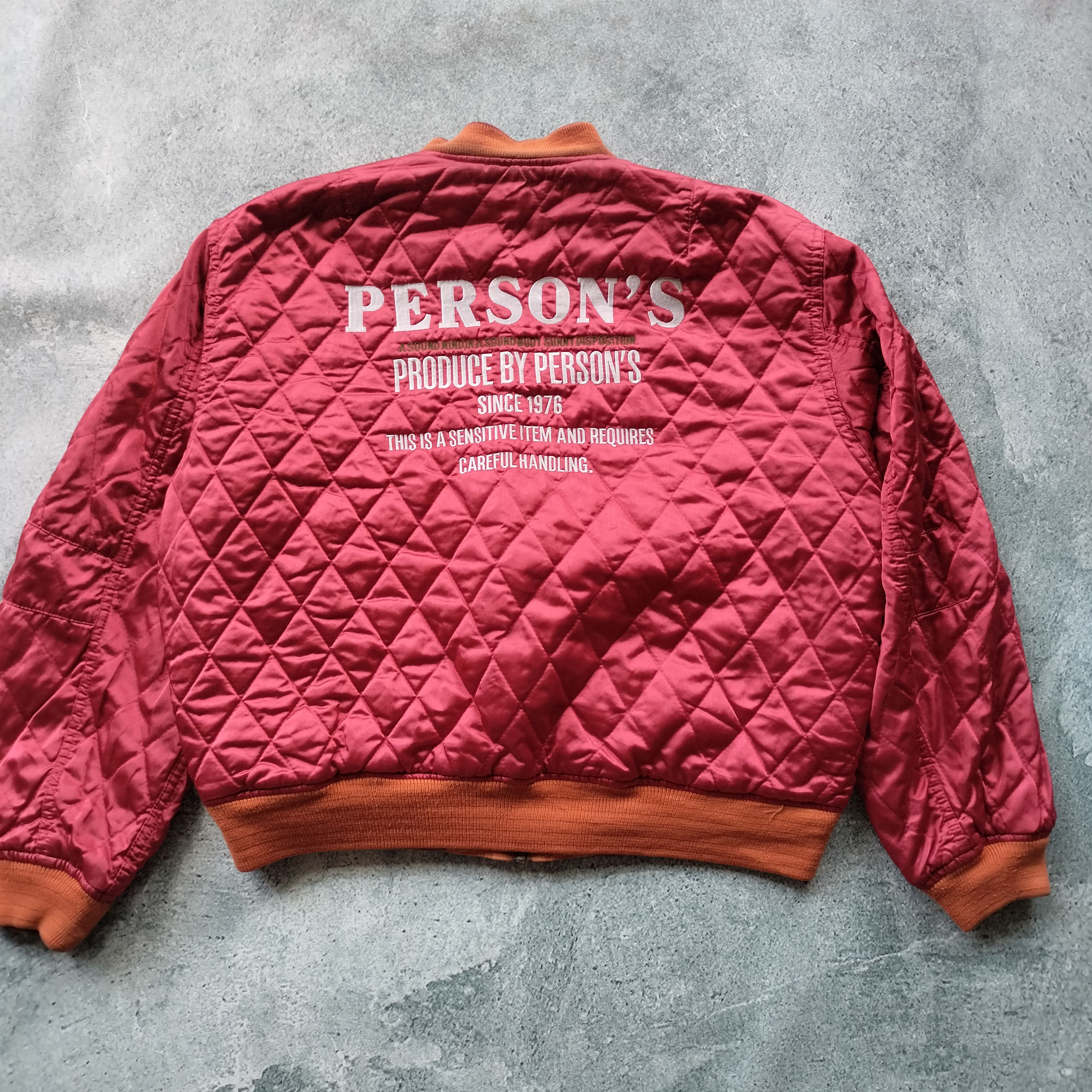 Japanese Brand × PERSON'S × Vintage Reversible vintage person's bomber quilted jacket Size US M / EU 48-50 / 2 - 4 Thumbnail