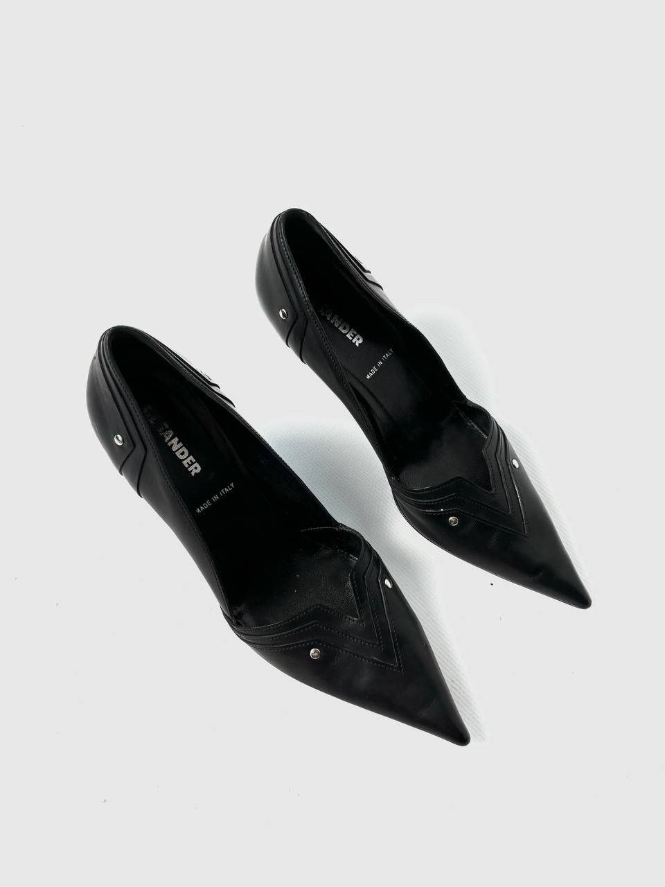 Jil Sander Jil Sander Studded Leather Heels Size US 9 / IT 39 - 2 Thumbnail