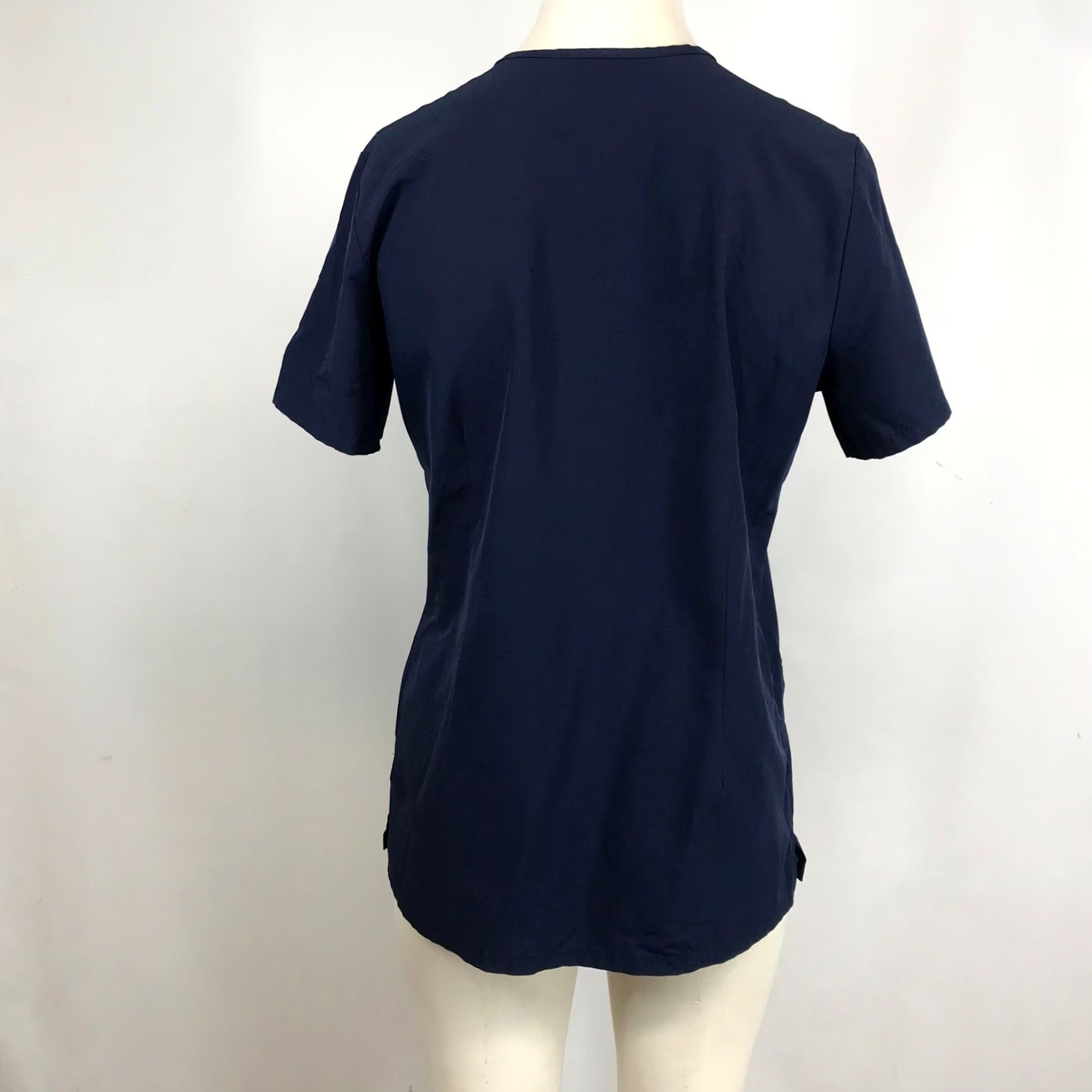 Vintage FIGS Navy Blue V-Neck Short Sleeve Scrub Top with Pockets Women's XS Size XS / US 0-2 / IT 36-38 - 5 Thumbnail