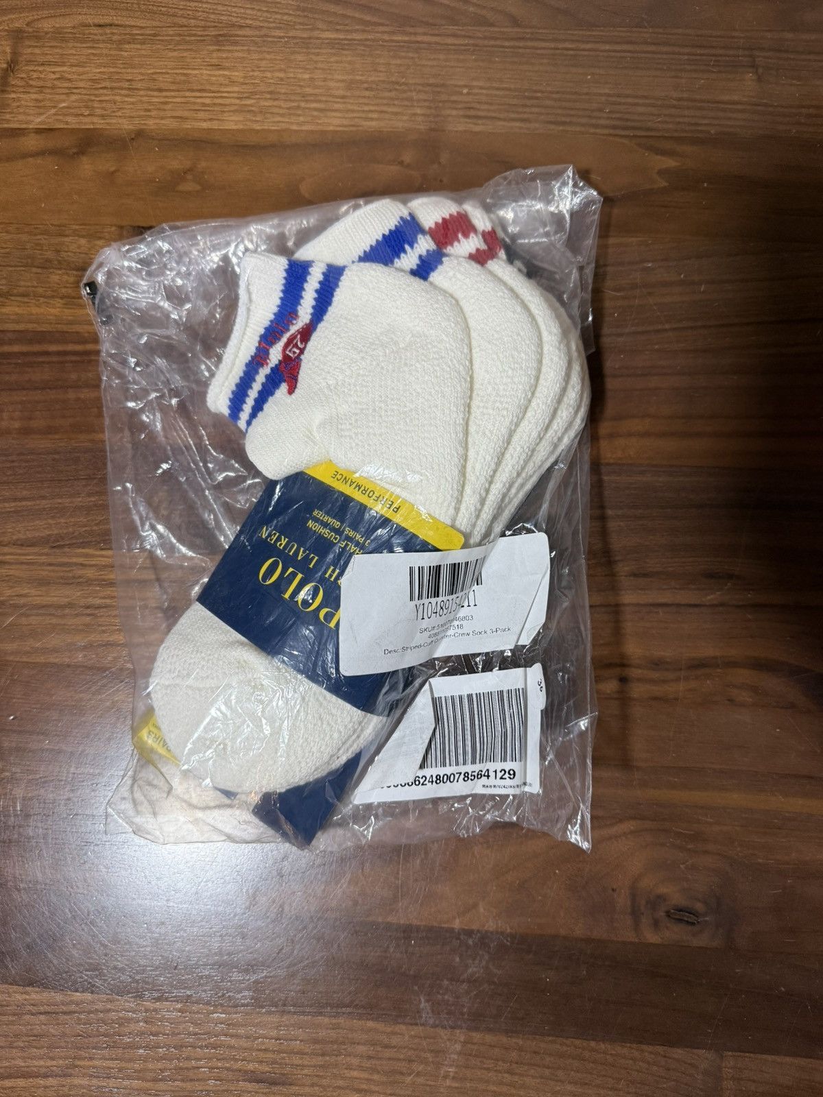 Polo Ralph Lauren Polo Ralph Lauren Striped-Cuff Quarter-Crew Sock 3-Pack ‘67 Size ONE SIZE - 3 Thumbnail