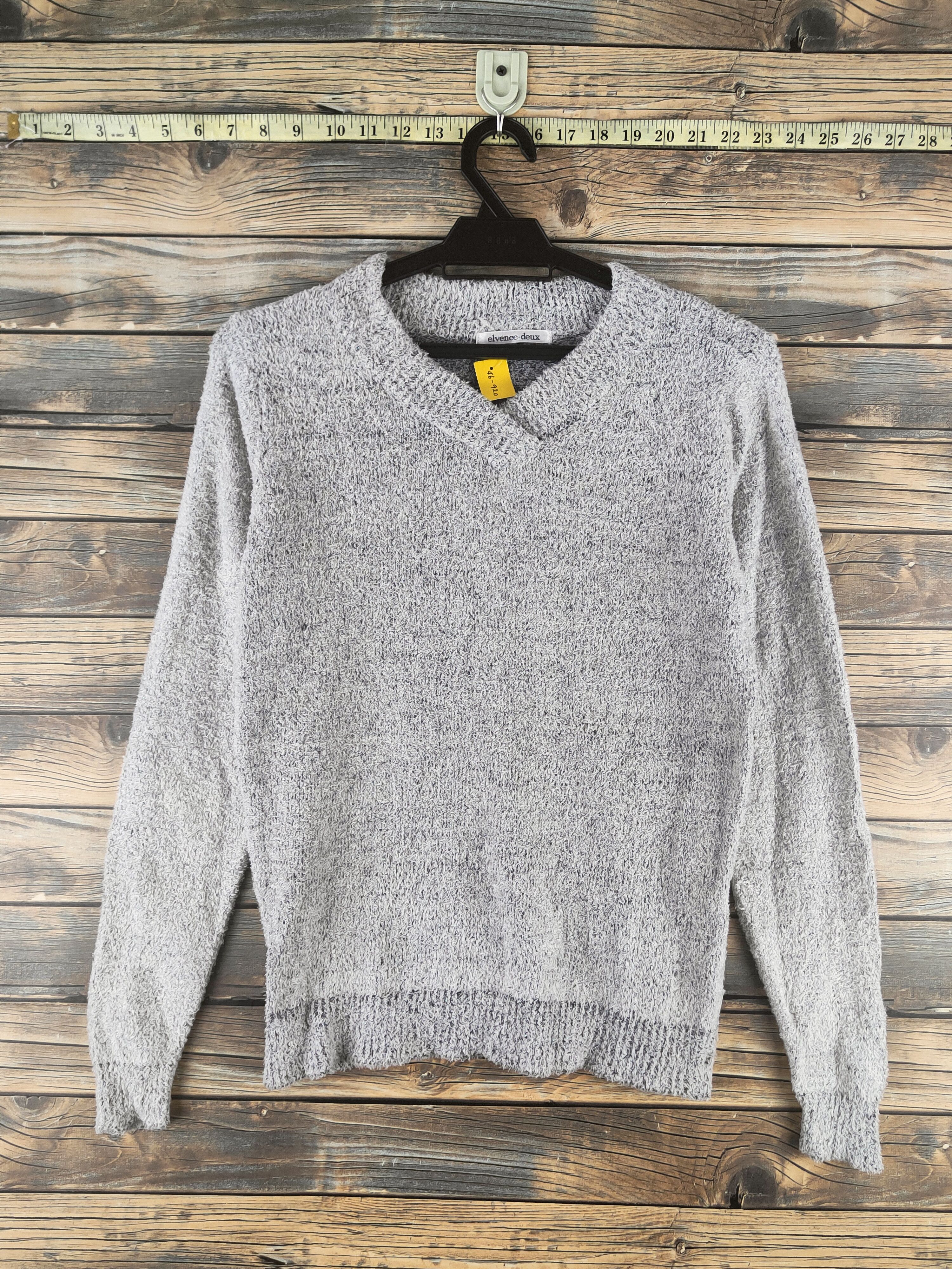 Japanese Brand DL Elvence-deux Gray Knitwear Sweatshirts #46-920 Size S / US 4 / IT 40 - 1 Thumbnail