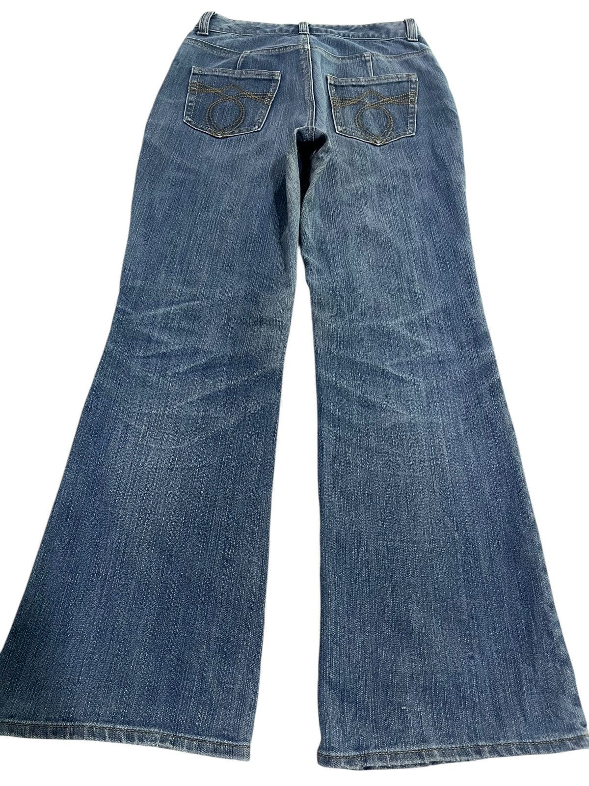 If Six Was Nine × Japanese Brand × Le Grande Bleu (L.G.B.) JAPANESE BRAND BLUE WASHED FLARE JEANS Size 27" / US 4 / IT 40 - 8 Thumbnail