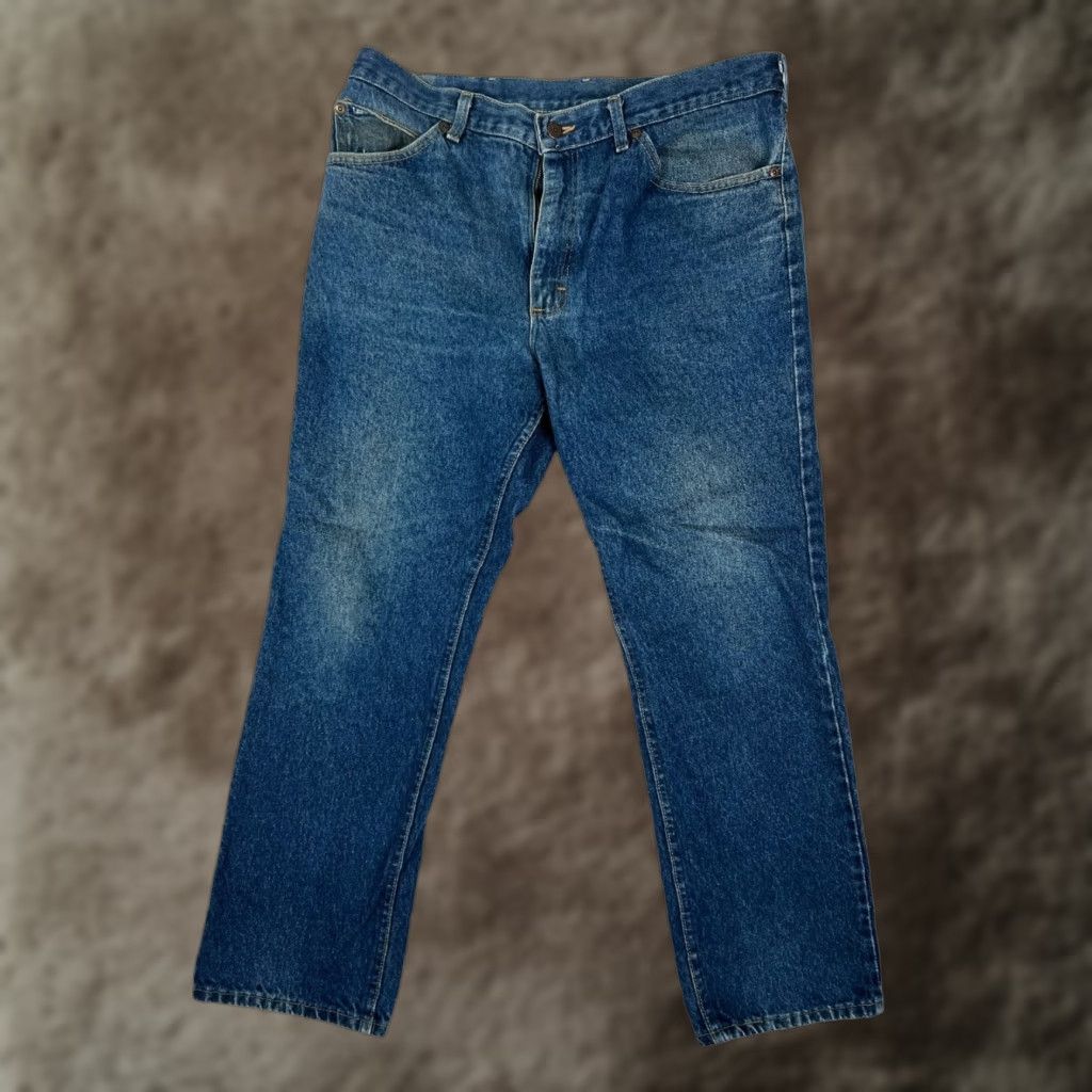 Lee VINTAGE Lee Jeans Denim 30x30 90s USA Brown Regular Adult Mens Straight 5-Pocket Inseam 30 Zip Size US 30 / EU 46 - 1 Thumbnail
