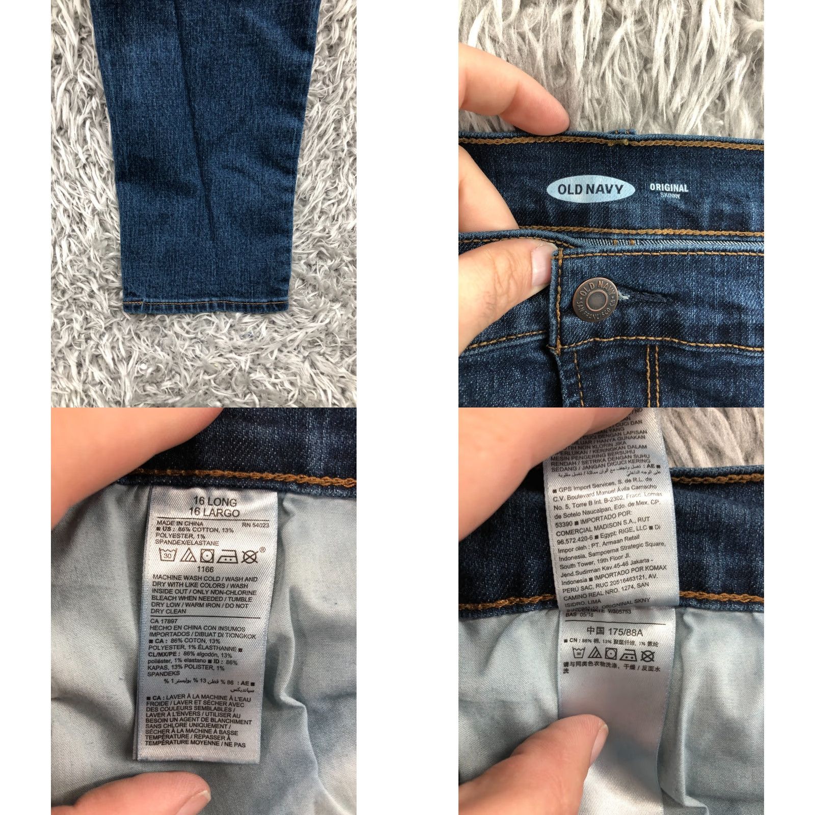 Old Navy Old Navy Jeans Skinny Womens Size 16 Long Blue Medium Wash Size 38" / US 16 / IT 52 - 8 Thumbnail