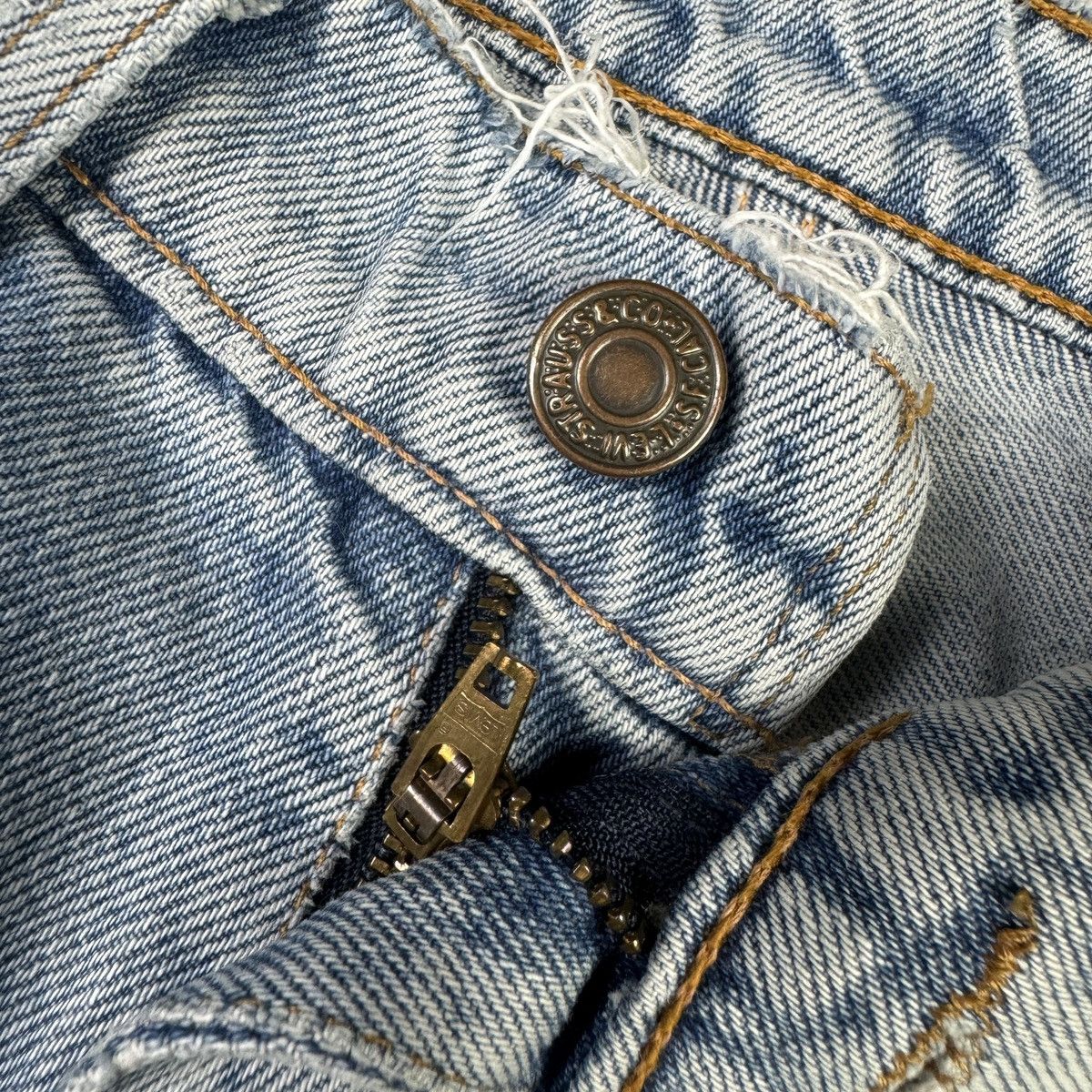 Levi's 💥Vintage 90s Levis 612 Orange Tab Blue Washed Denim Pant Size US 29 - 10 Thumbnail