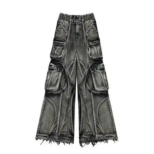 Japanese Brand × Jean Retro Style Distressed Baggy Jeans Size US 29 - 2 Thumbnail