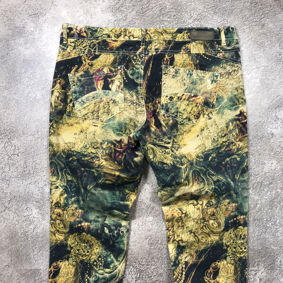 Vintage Y2K Baggy Cargo Pants All Over Print Grunge Streetwear 36 Size 36" / US 14 / IT 50 - 4 Thumbnail