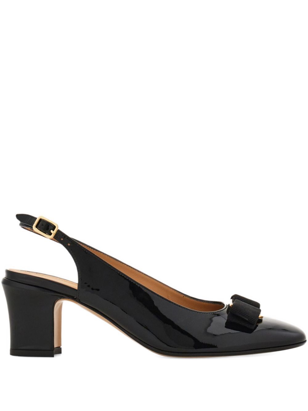 LEATHER SLINGBACK PUMPS