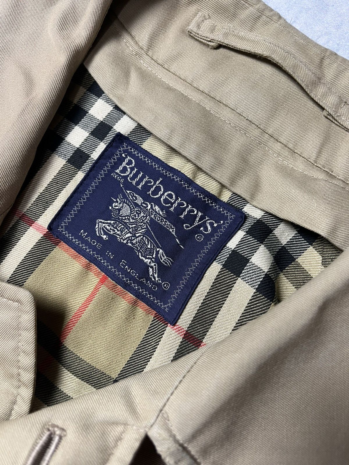 Burberry VERY RARE Burberry Vintage 90’s Nova Check Long Trench Coat Size US L / EU 52-54 / 3 - 4 Thumbnail