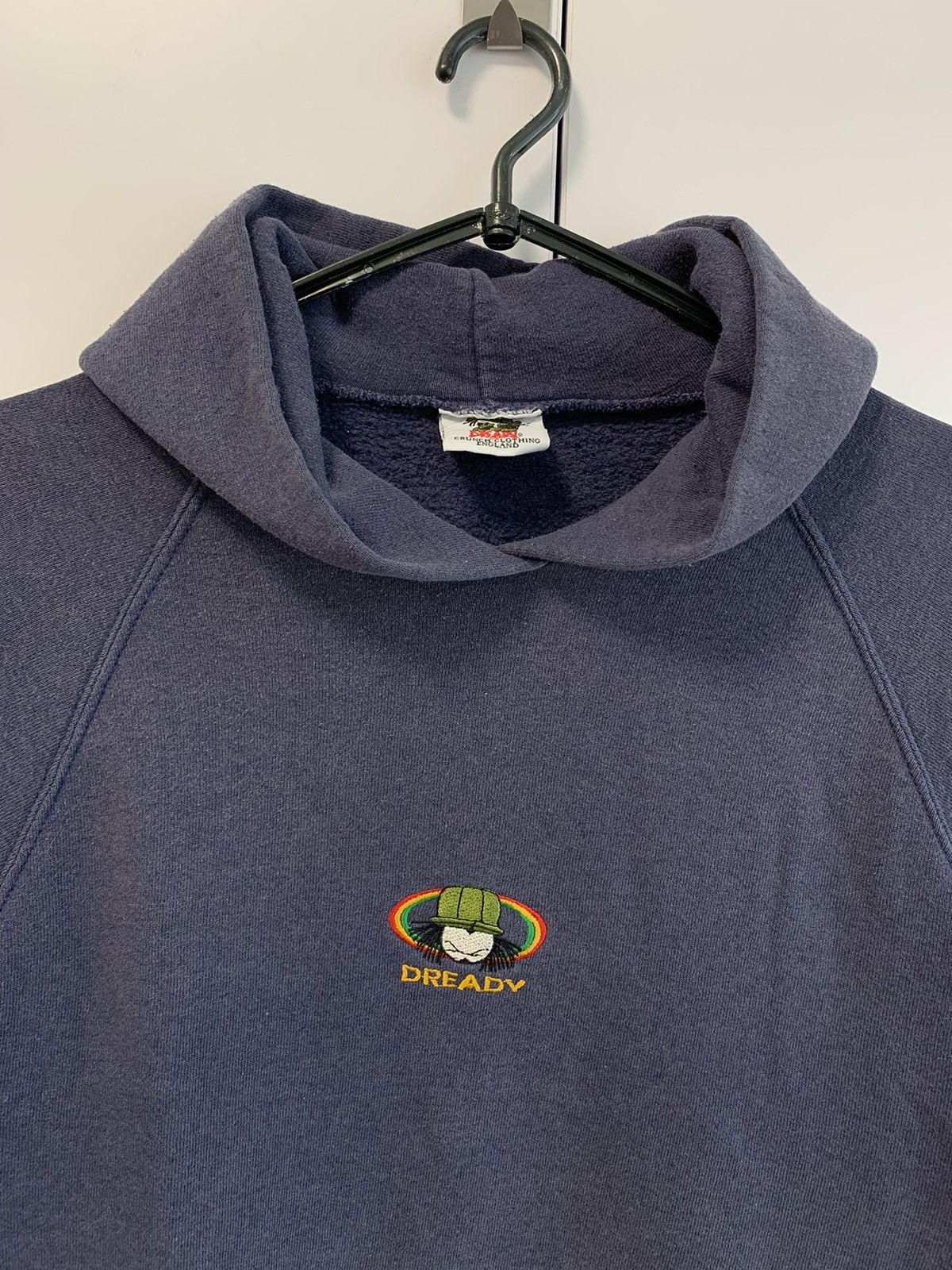 Hook-Ups × Vintage Vintage 1995 Dready Rasta Distressed Navy Hoodie Rare Size US M / EU 48-50 / 2 - 2 Thumbnail