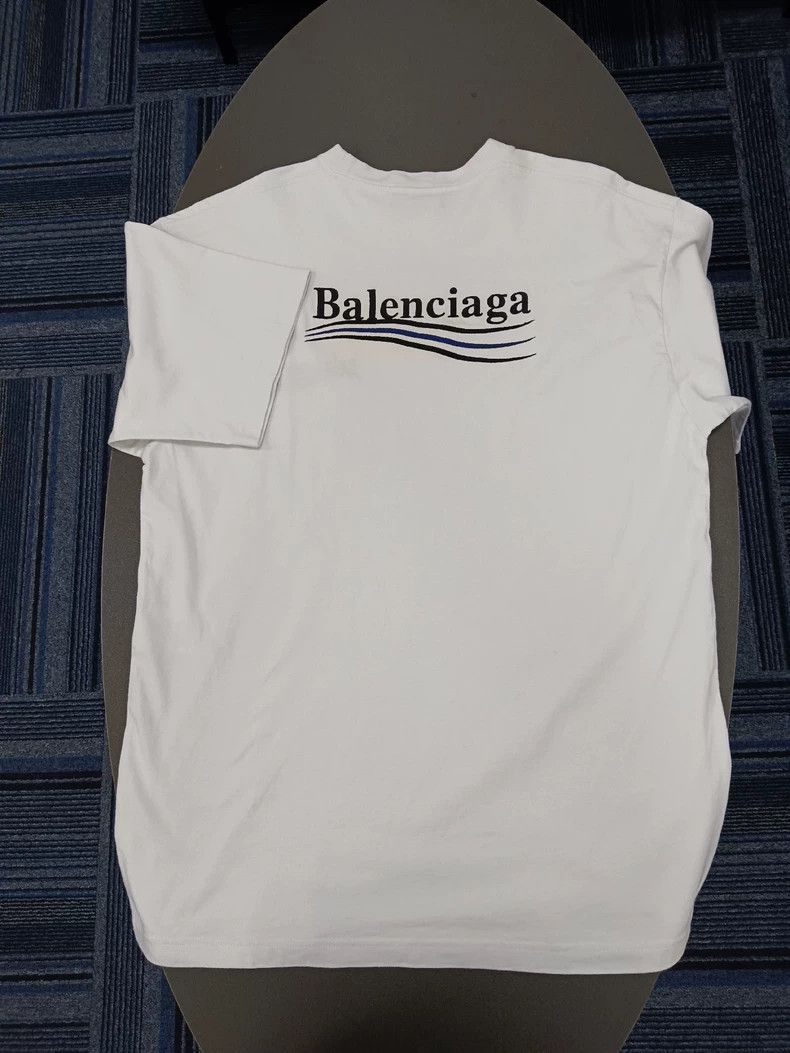 Balenciaga Balenciaga Wave letter embroidered short sleeve T-shirt Size US M / EU 48-50 / 2 - 2 Thumbnail