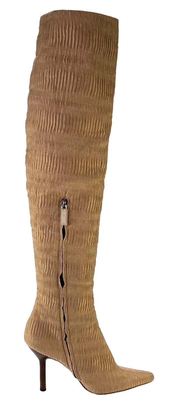Tom Ford F/W 1999 Gucci by Tom Ford Ruched Silk Heeled Boots Ad Size US 9 / IT 39 - 23 Thumbnail