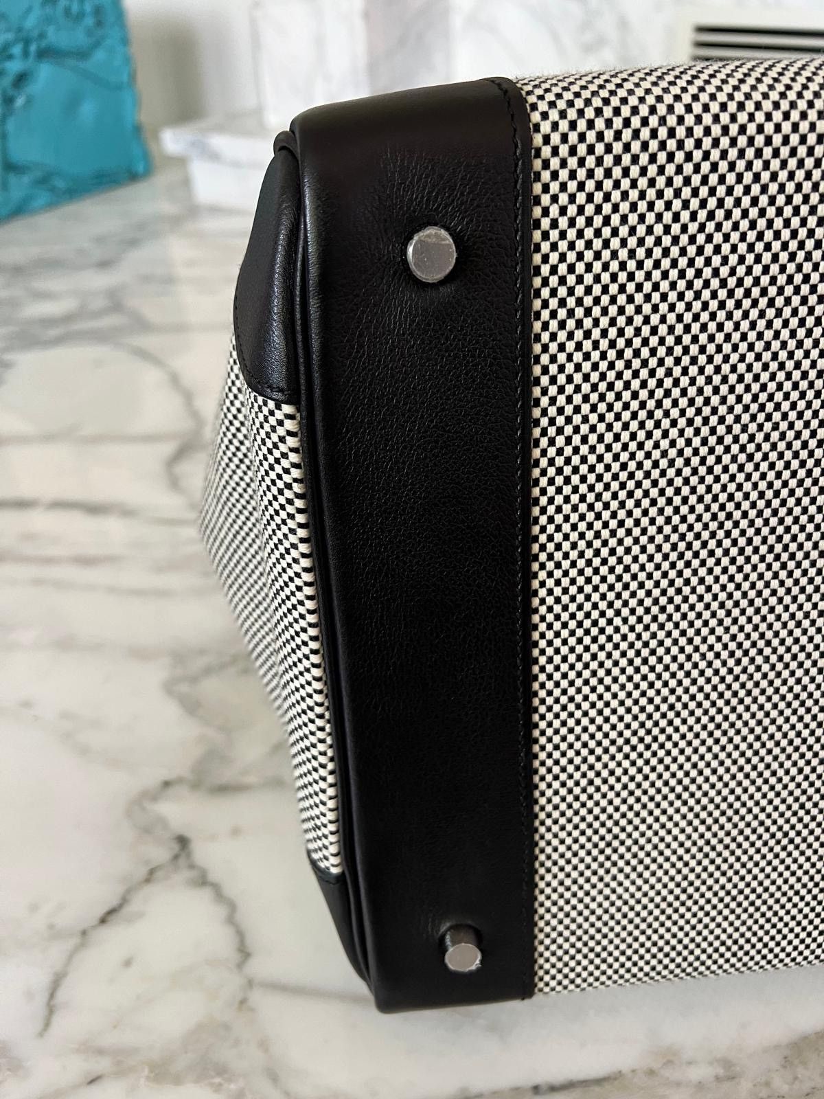 Hermes Hermès SAC HAUT A COURROIES 40 TOILE CRISS/VEAU EVERGRAIN Size ONE SIZE - 9 Thumbnail
