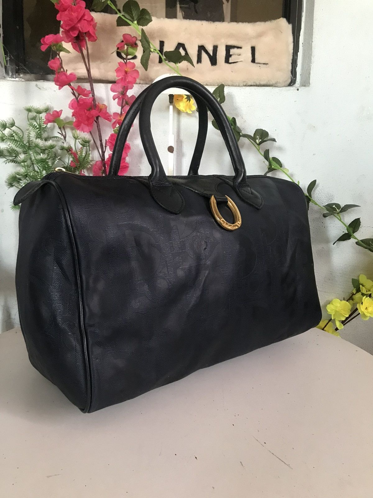 Christian Dior Monsieur × Vintage Vintage Christian Dior Boston Navy Blue Size ONE SIZE - 5 Thumbnail