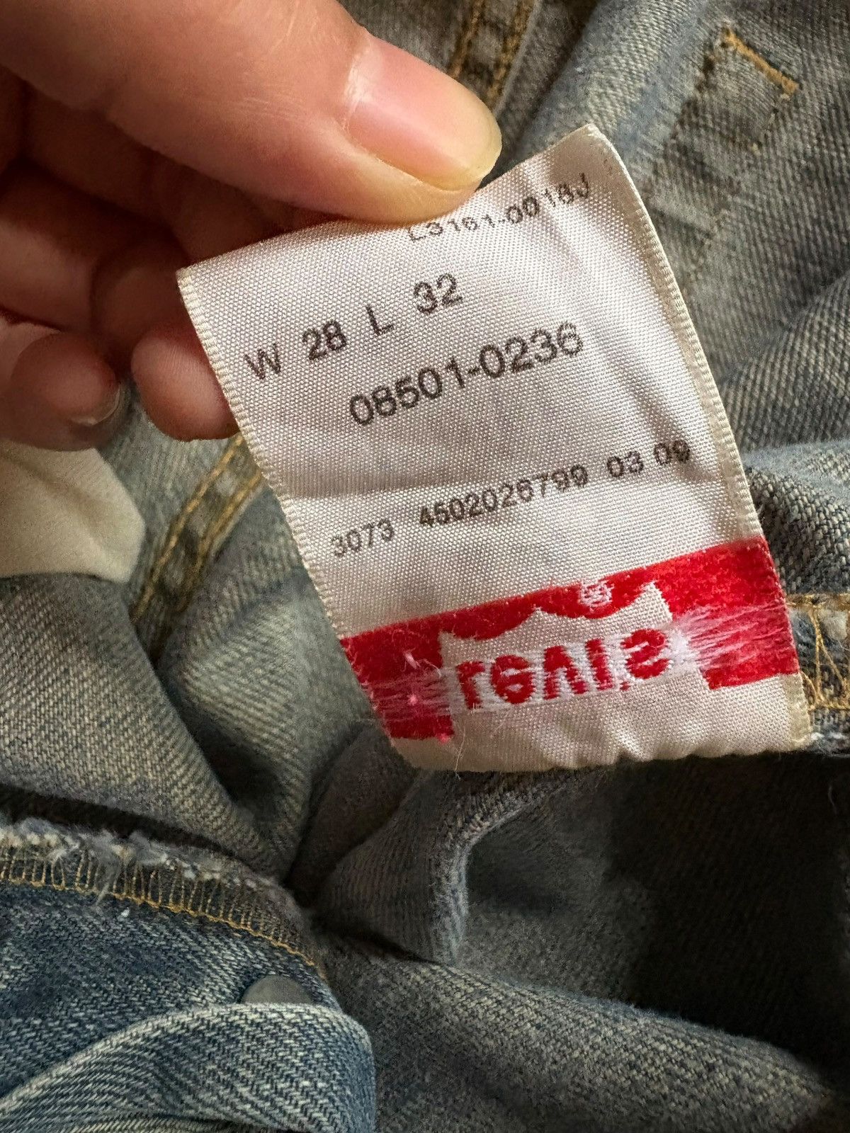 Levi's SALES🔥Vintage 90s Levis 501 Mud Wash Distressed Jeans Size US 28 / EU 44 - 10 Thumbnail