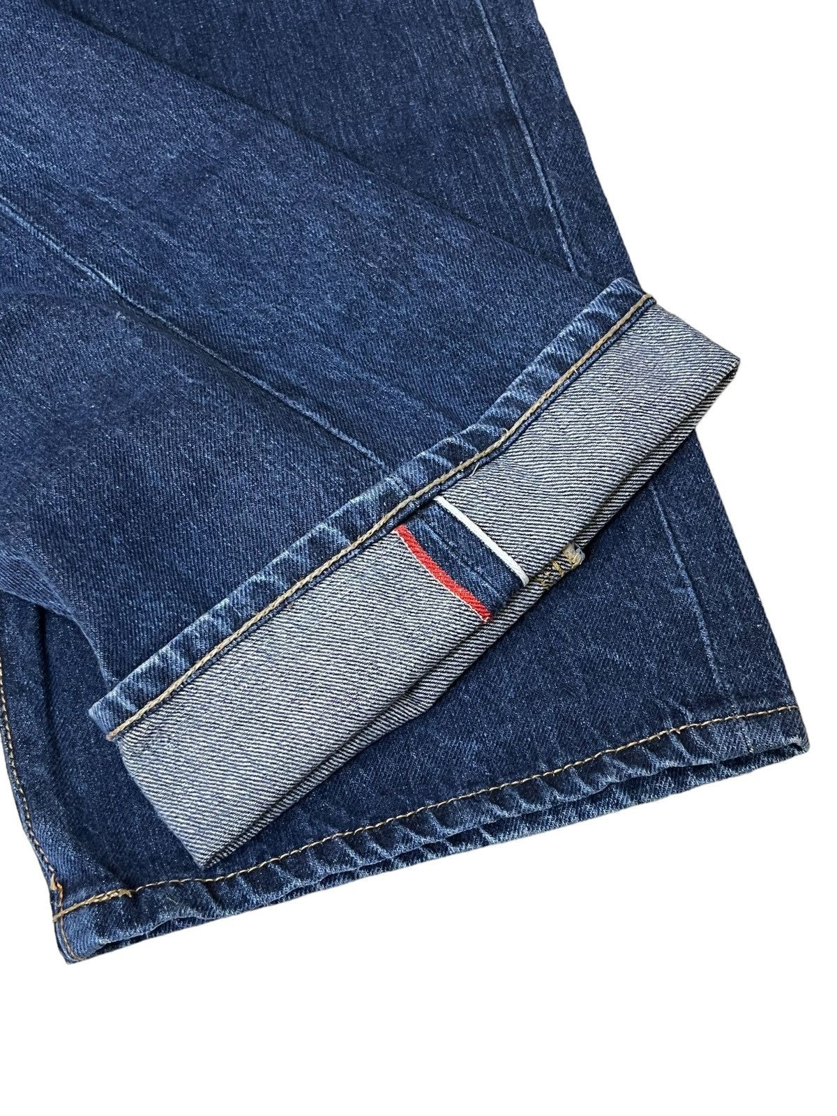 Evisu VINTAGE EVISU SEAGULL SKULL SNAKE EMBROIDERY SELVEDGE JEANS Size US 35 - 13 Thumbnail