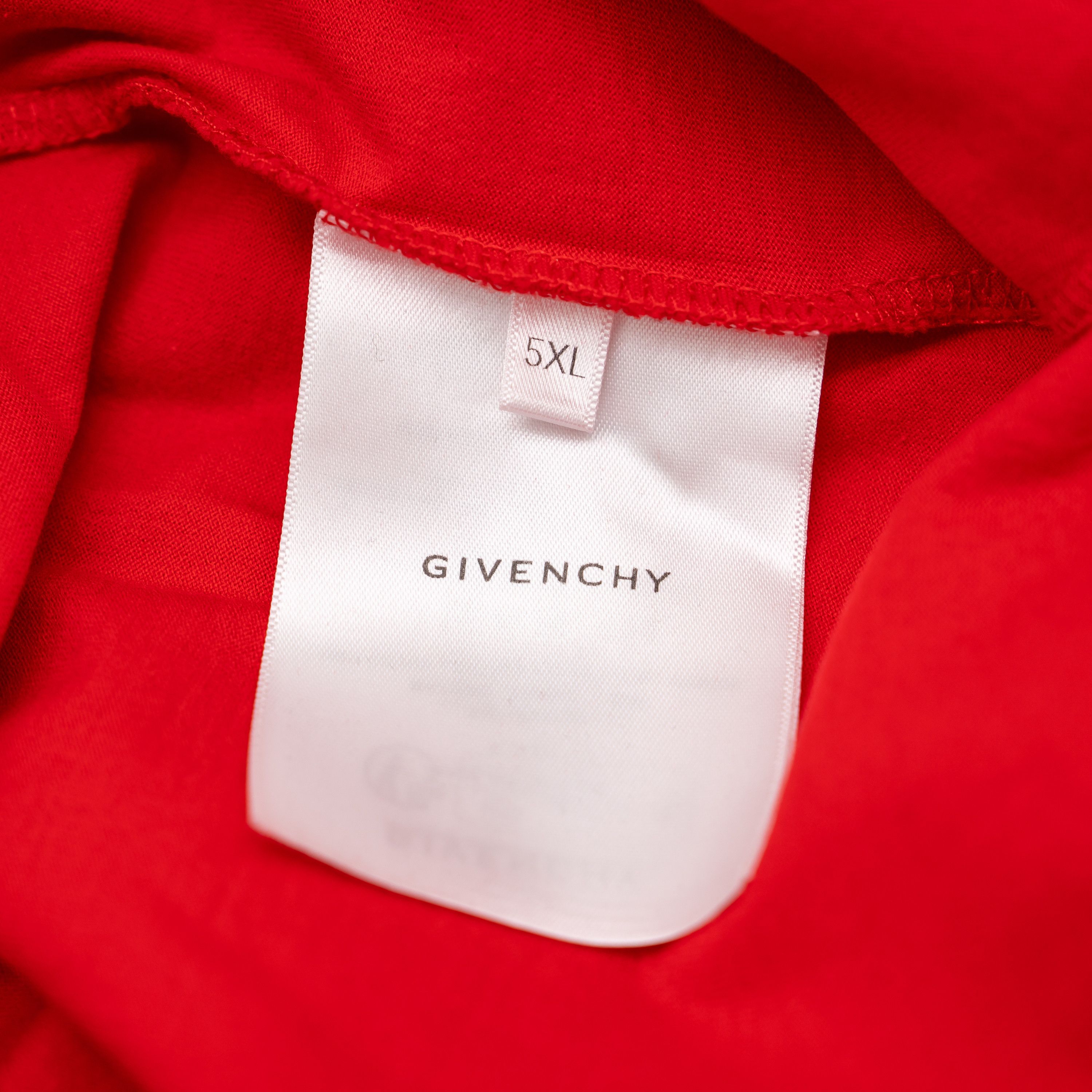 Givenchy 5XL Givenchy Red T-Shirt Dragon Slim Fit Size US XXL / EU 58 / 5 - 6 Thumbnail