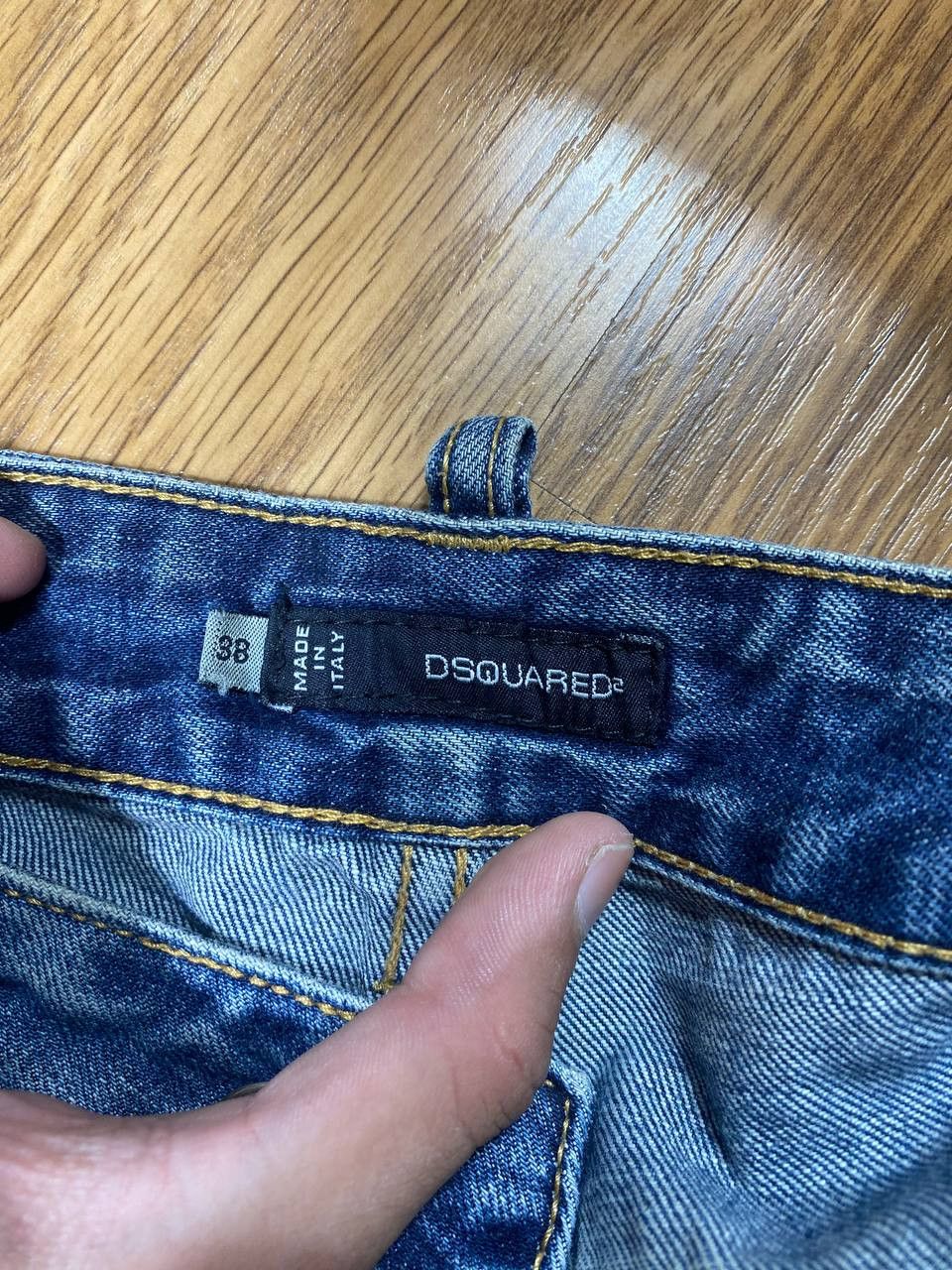 Dsquared2 Dsquared2 Tidy Biker Painted Skater Distressed Skinny Jeans Size US 38 / EU 54 - 4 Thumbnail