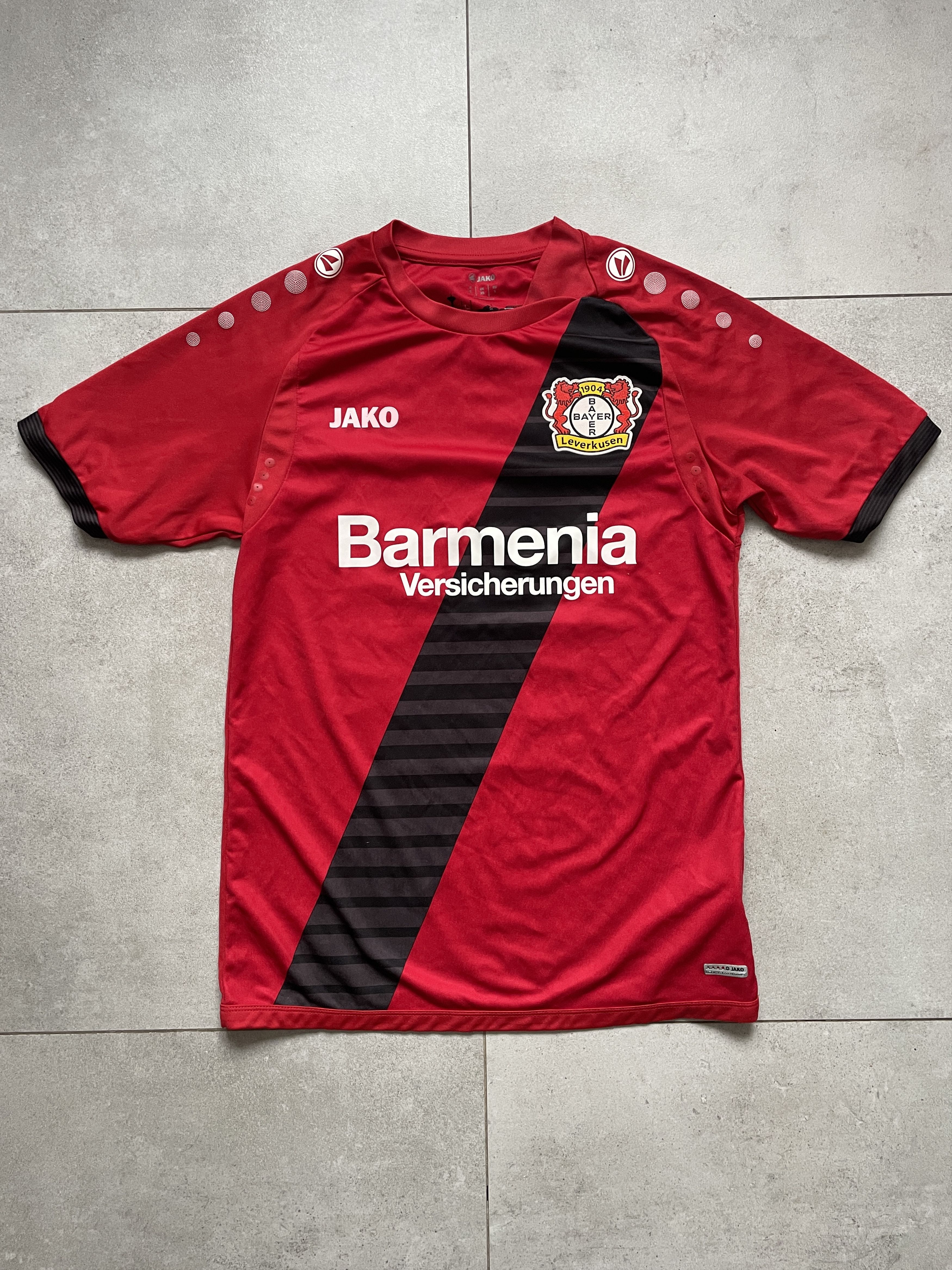 Adidas JAKO BAYER LEVERKUSSEN 04 2017 BLOKECORE SOCCER JERSEY Size US S / EU 44-46 / 1 - 1 Thumbnail