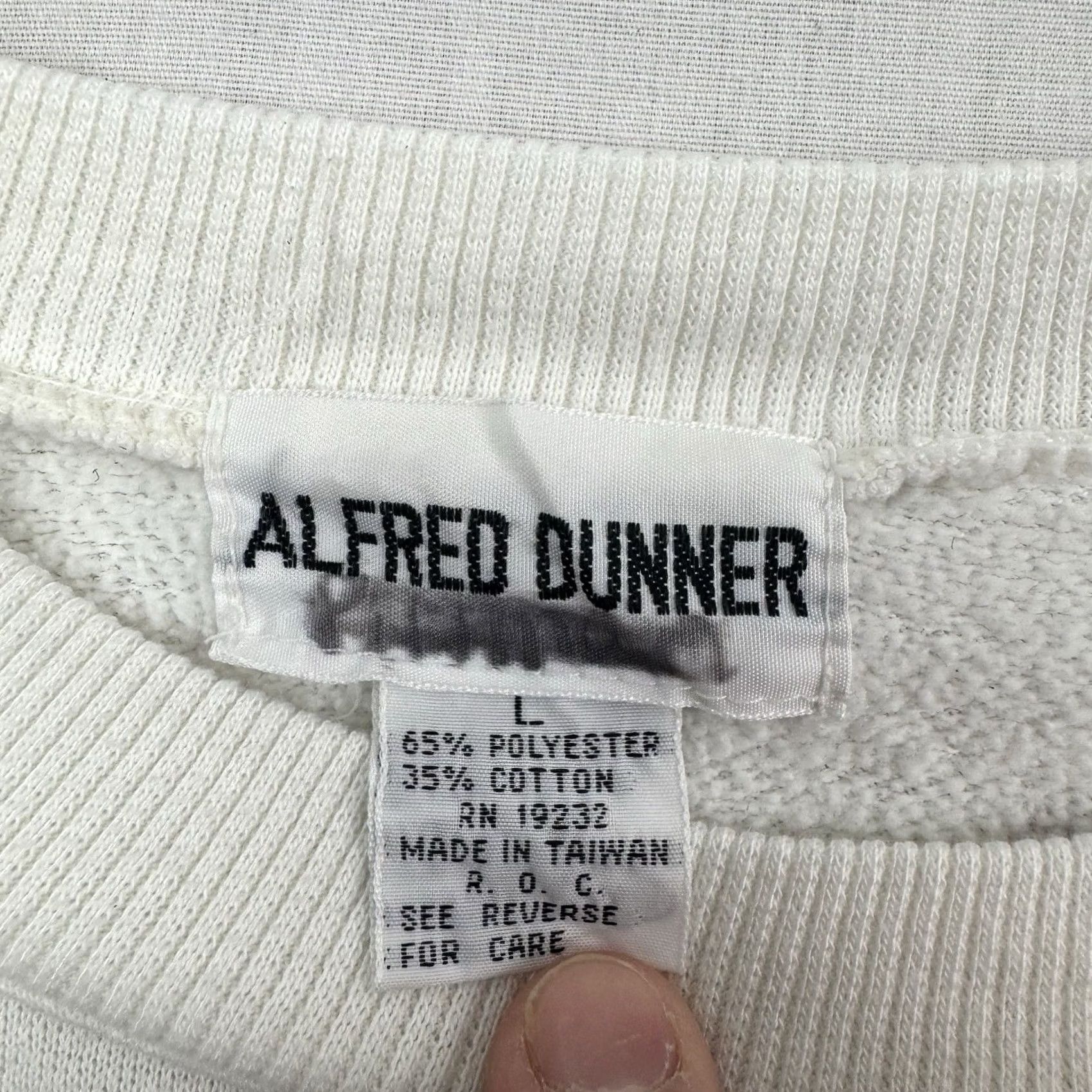 Vintage VINTAGE Alfred Dunner Floral Sweatshirt Womens Large Regular Pullover Crew Neck White Floral 90s 80s Nature Boys? Size L / US 10 / IT 46 - 3 Thumbnail