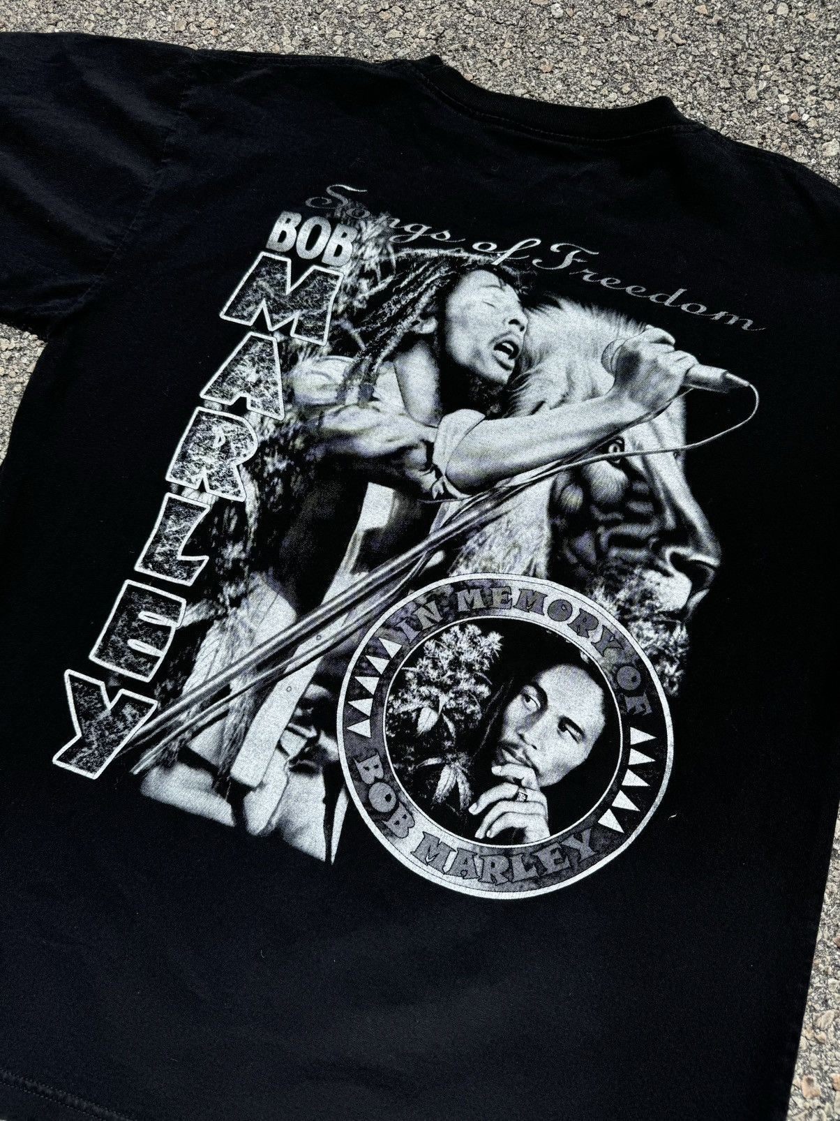 Rap Tees 00s Bob Marley Songs of Freedom memorial rap tee reggae Size US XL / EU 56 / 4 - 6 Thumbnail